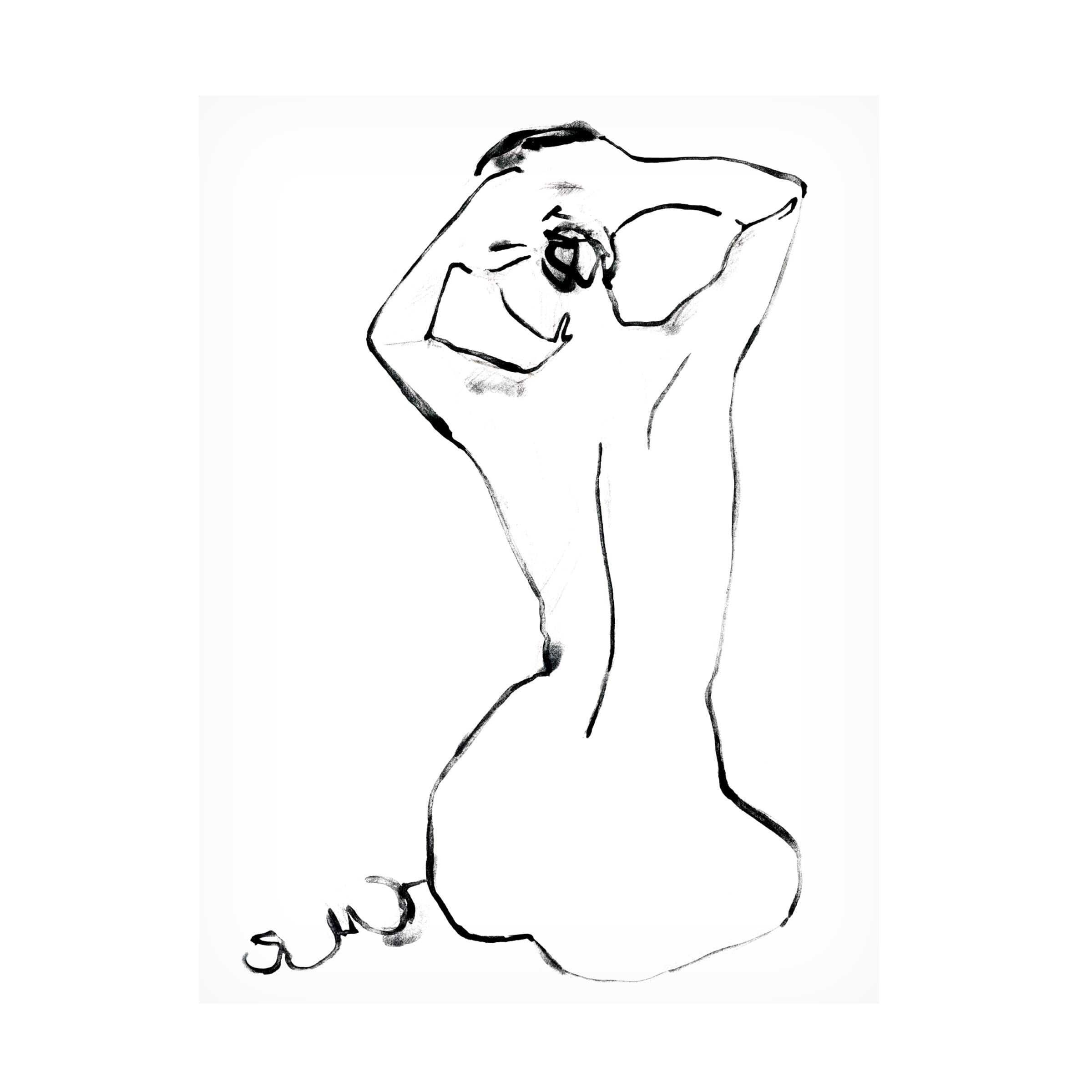 Fixing the Bun I Canvas Art Print by Jennifer Paxton Parker - Modern Home Decor for Living Room, Bedroom & Office Wall Art