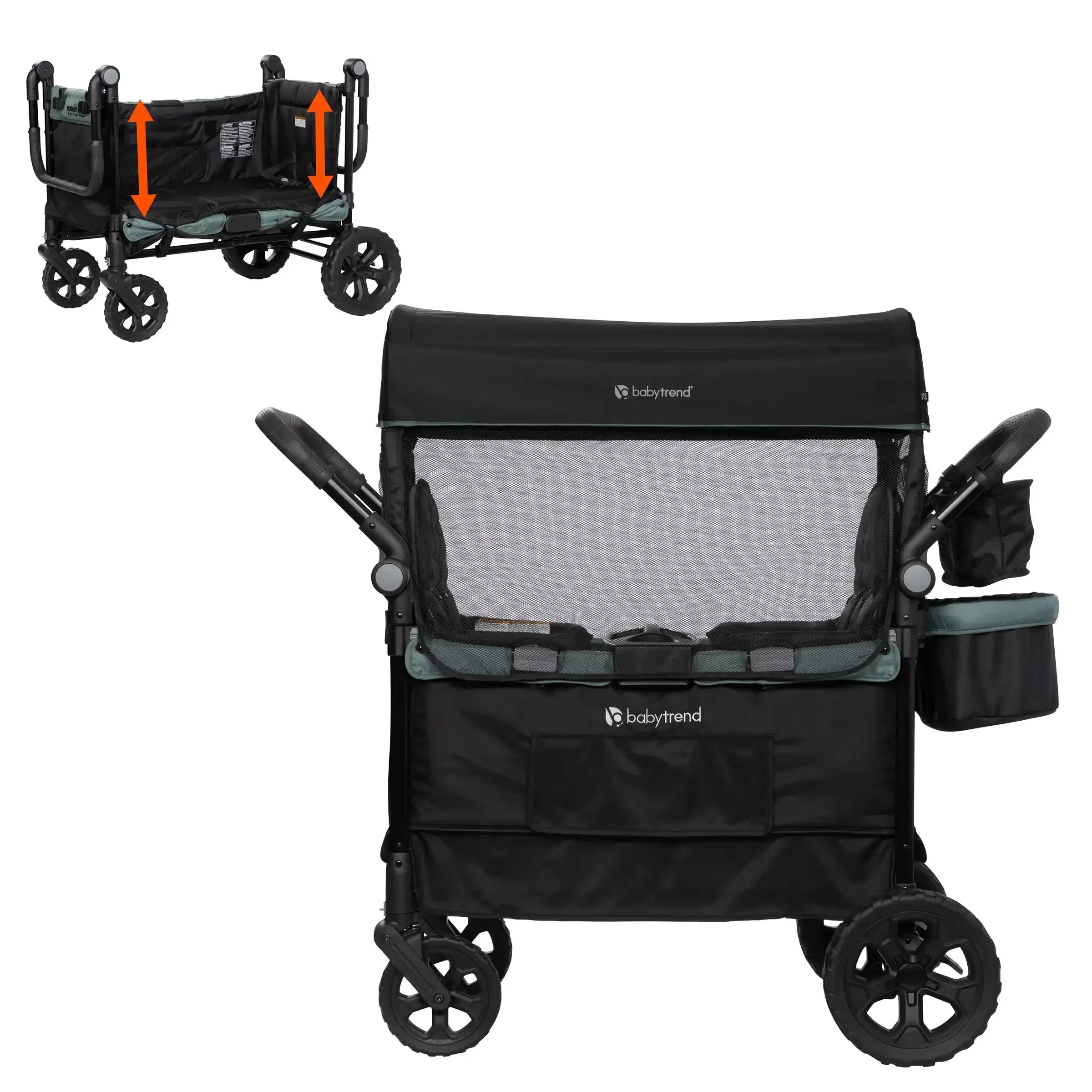 Quest PLUS 3-in-1 Stroller Wagon in Madrid Green - Convertible Baby Stroller & Wagon for Toddlers (Target Exclusive) | Perfect for Park Outings, Beach Trips & Family Adventures