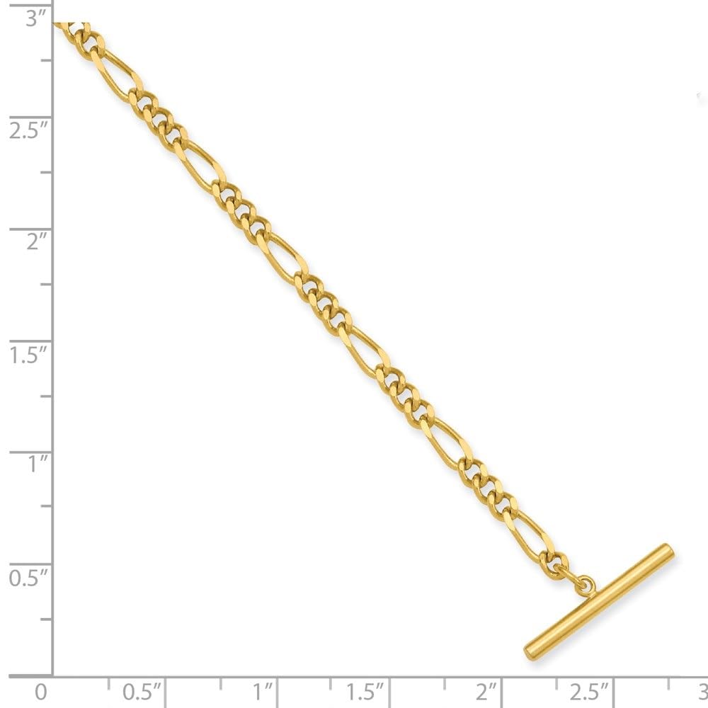 18K Gold Plated Figaro Chain Necklace for Women - Elegant Kelly Waters Design, Perfect Gift for Anniversary, Birthday, Valentine's Day | Ideal for Layering, Everyday Wear & Special Occasions
