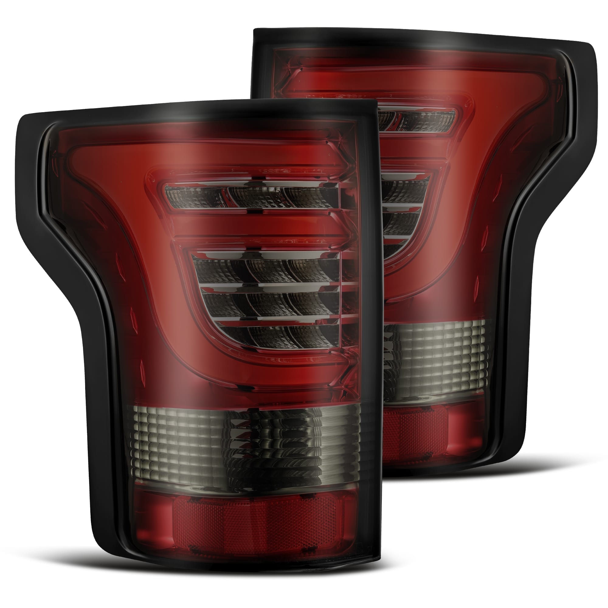15-20 Ford F150 PRO Series LED Tail Lights - Red Smoke Lens - High Performance Brake Lights for Night Driving & Off-Road Adventures