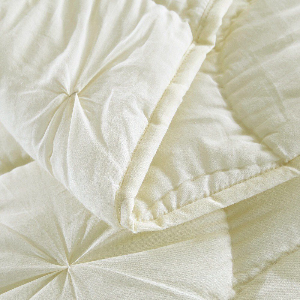 Luxury Pure Cotton Voile Quilt - Queen Size Ivory Calla Angel Dream Waltz Bedding Set for Elegant Bedroom Decor | Soft & Breathable Coverlet for All Seasons