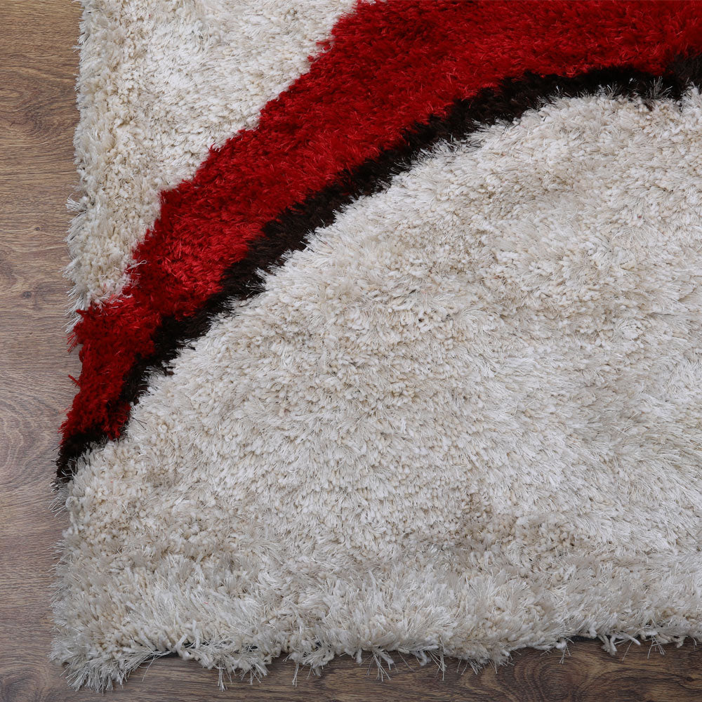 Vibrant Prismatic Hand Tufted Area Rug - Soft & Durable Non-Slip Living Room Carpet for Bedroom, Nursery & Home Decor