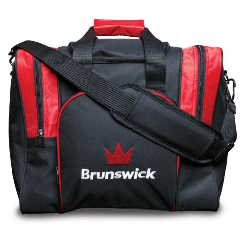Brunswick Attack Single Tote Red Bowling Bag - Premium Bowling Accessory for League & Practice | Perfect for Bowling Enthusiasts & Sports Gear Storage