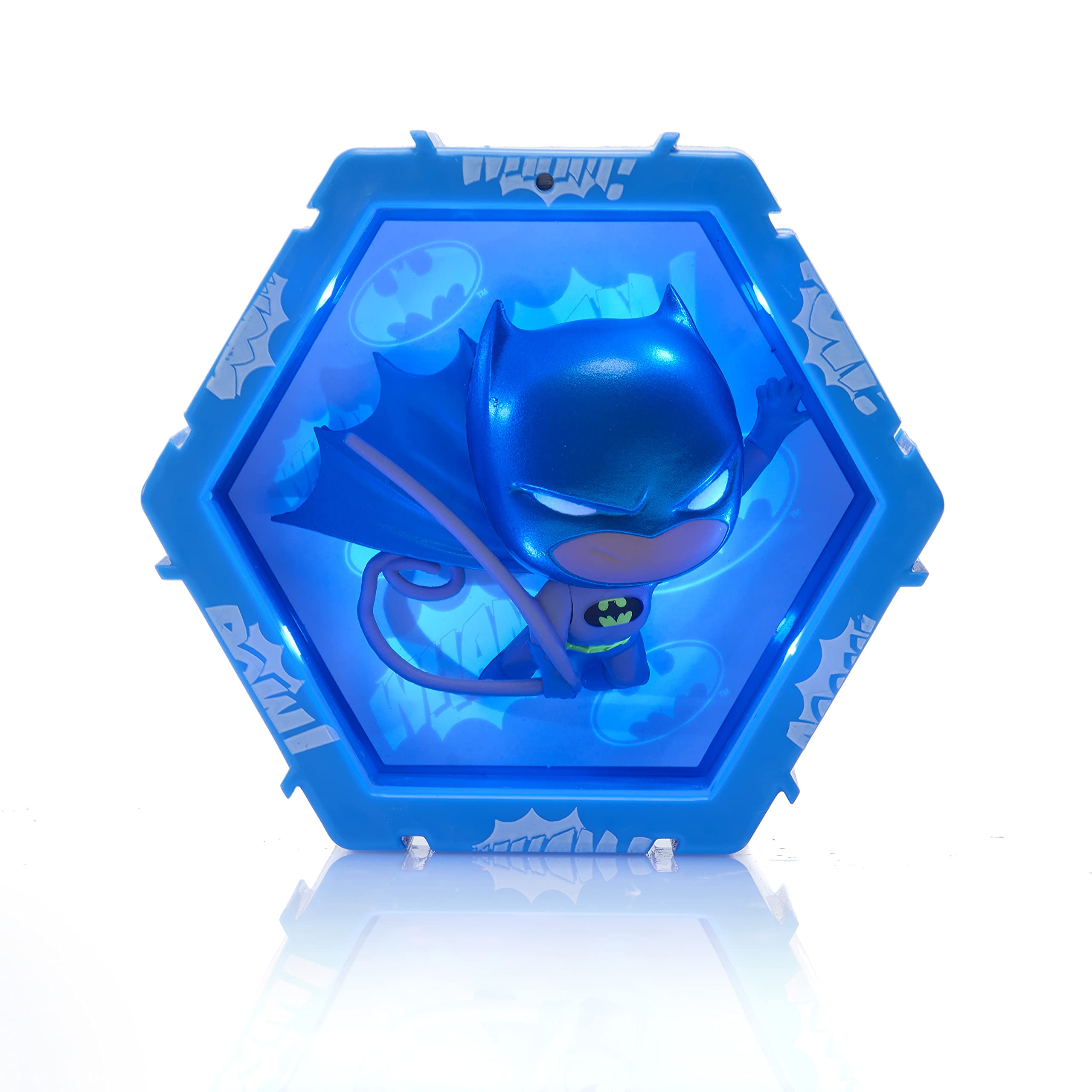 DC Comics Superhero Light-Up Bobblehead Figurine - Collectible Batman Metallic Toy for Fans & Decor | Perfect for Home Display, Office Desk & Gift Giving