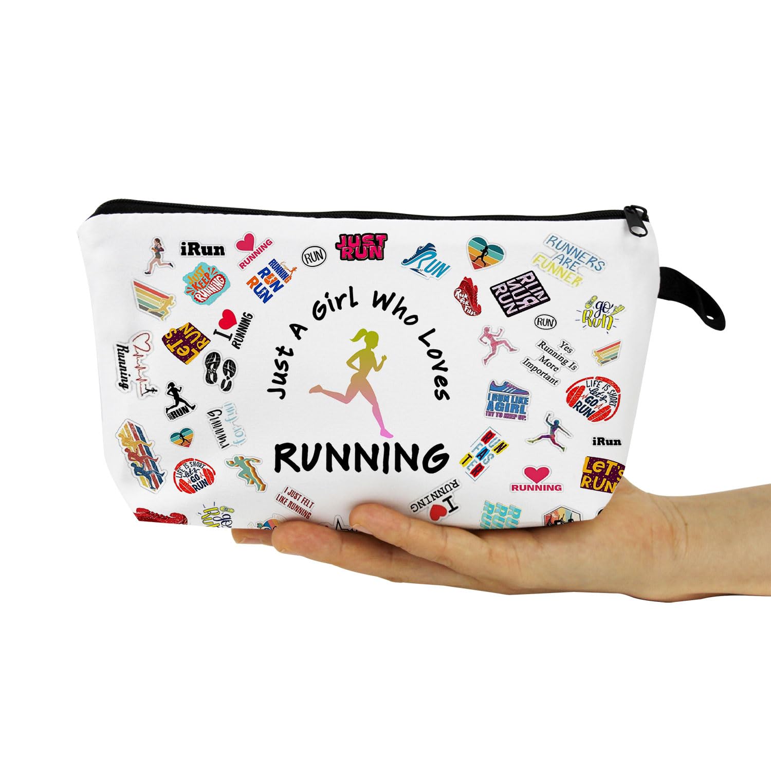 Running Makeup Bag for Women - Waterproof Travel Cosmetic Pouch - Perfect for Runners & Gym Lovers