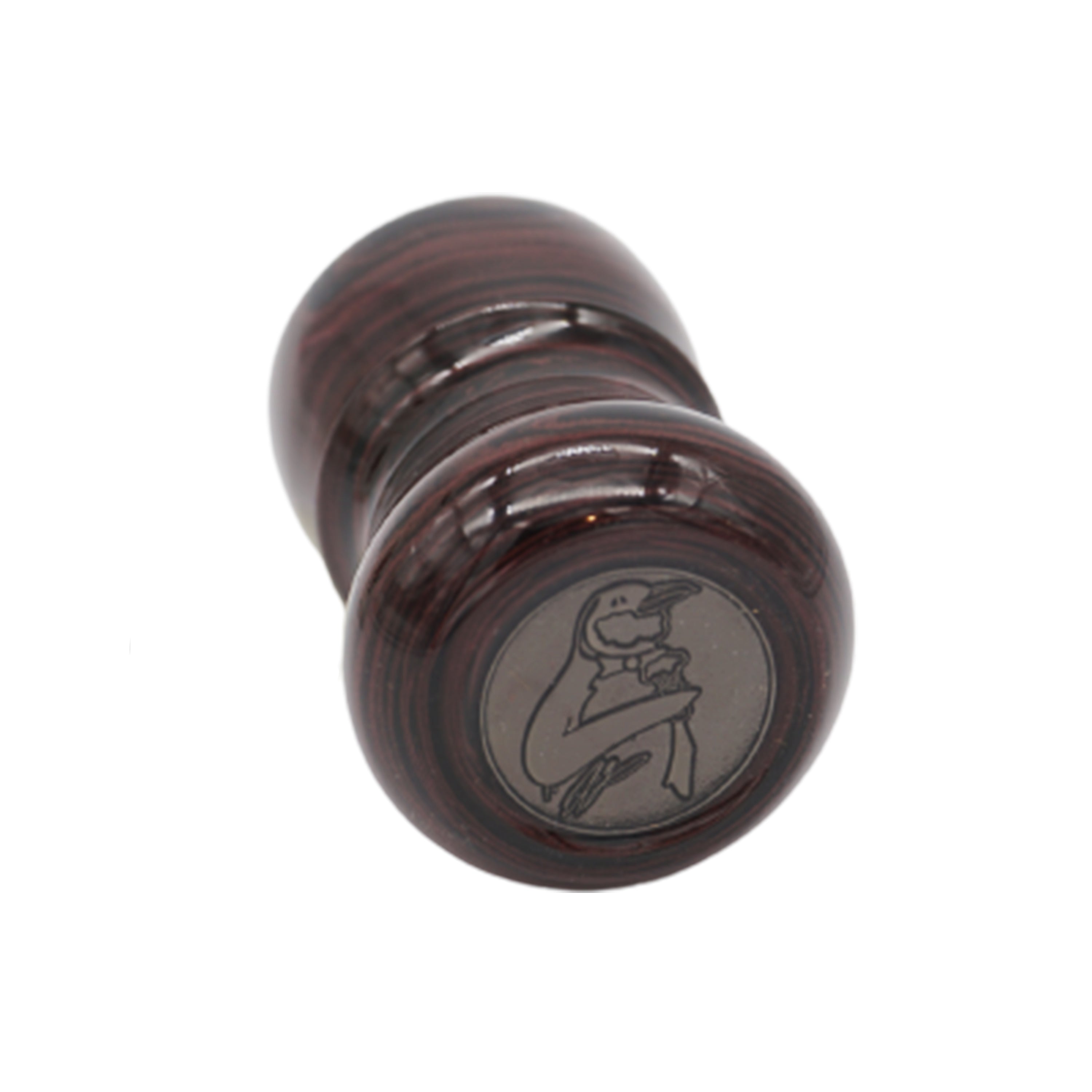 Premium Handmade Raspberry Ebonite Shaving Brush Handle - Fits 24mm & 26mm Knots - Perfect for Wet Shaving & Barber Shop Grooming Rituals