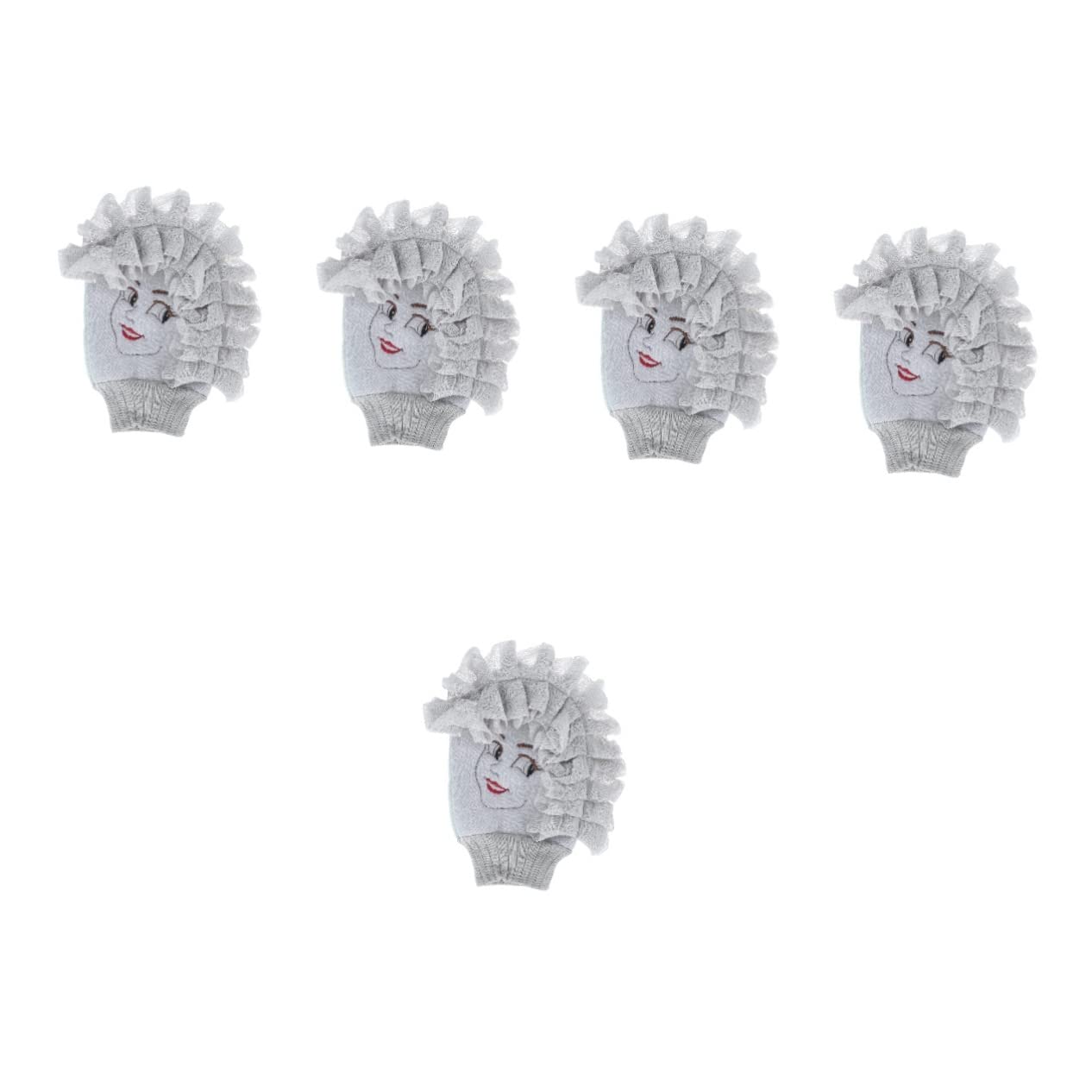 Minkissy 5 Pcs Reversible Bath Gloves & Body Wash Sponge Set - Exfoliating Shower Scrubber for Smooth Skin, Soft Bath Sponges for Women & Men - Perfect for Shower, Spa & Body Cleansing Routine