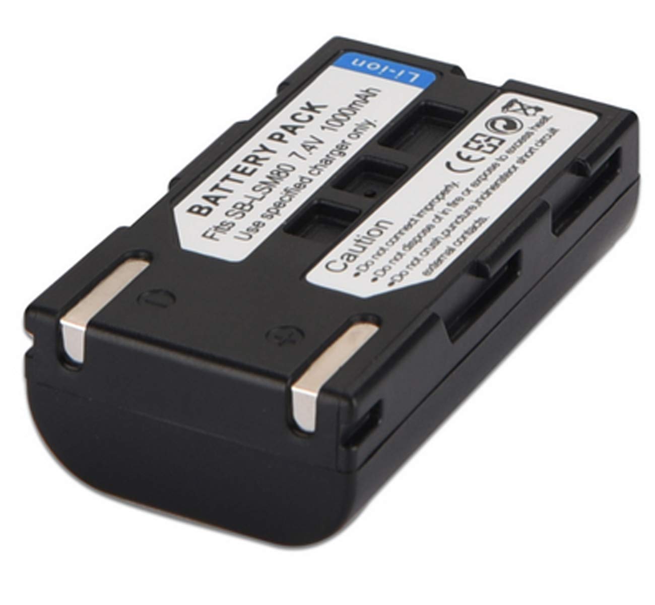 Original Samsung SB-LSM80 Rechargeable Lithium-ion Battery & Fast Charger Kit - Compatible with Digital Cameras, Camcorders - Perfect for Travel, Vlogging & Professional Photography