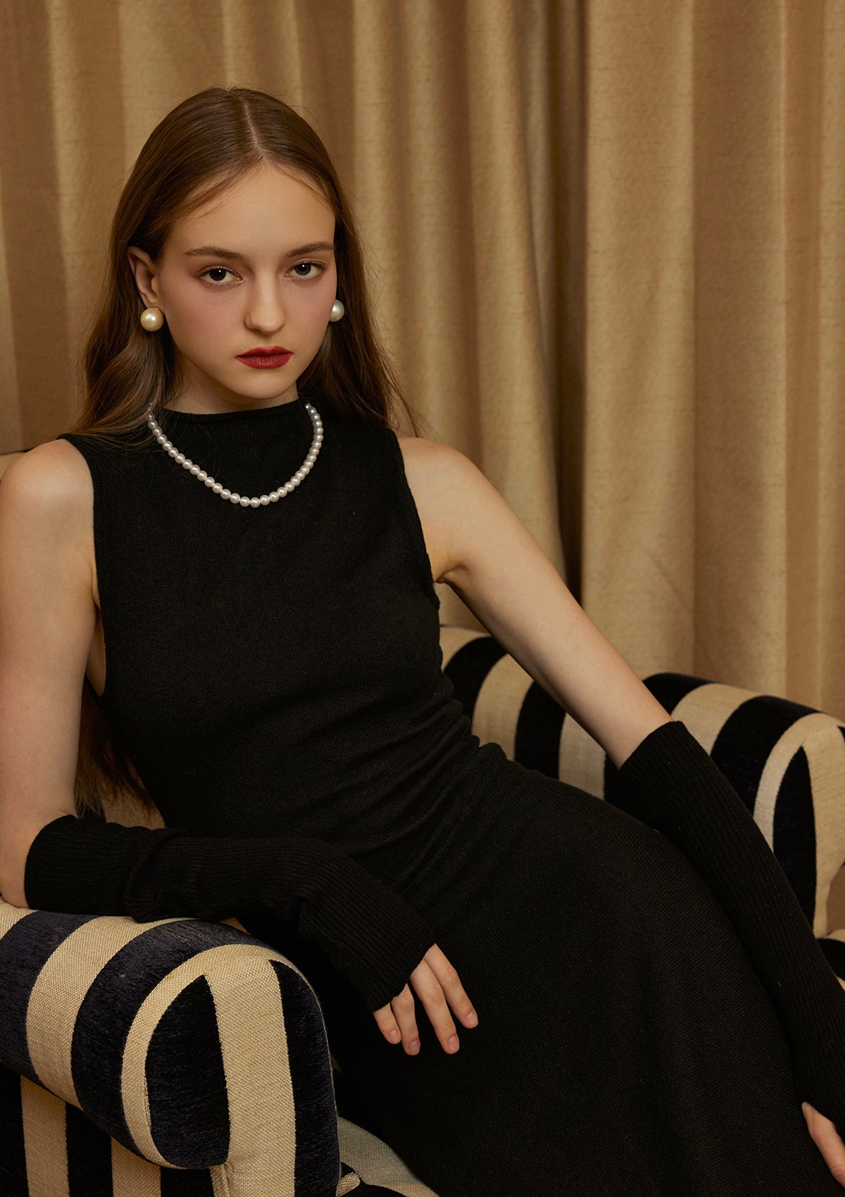 Miss Mine Knit Long Dress for Women - Elegant & Comfortable Knitted Dress for Casual Wear, Office, and Special Occasions