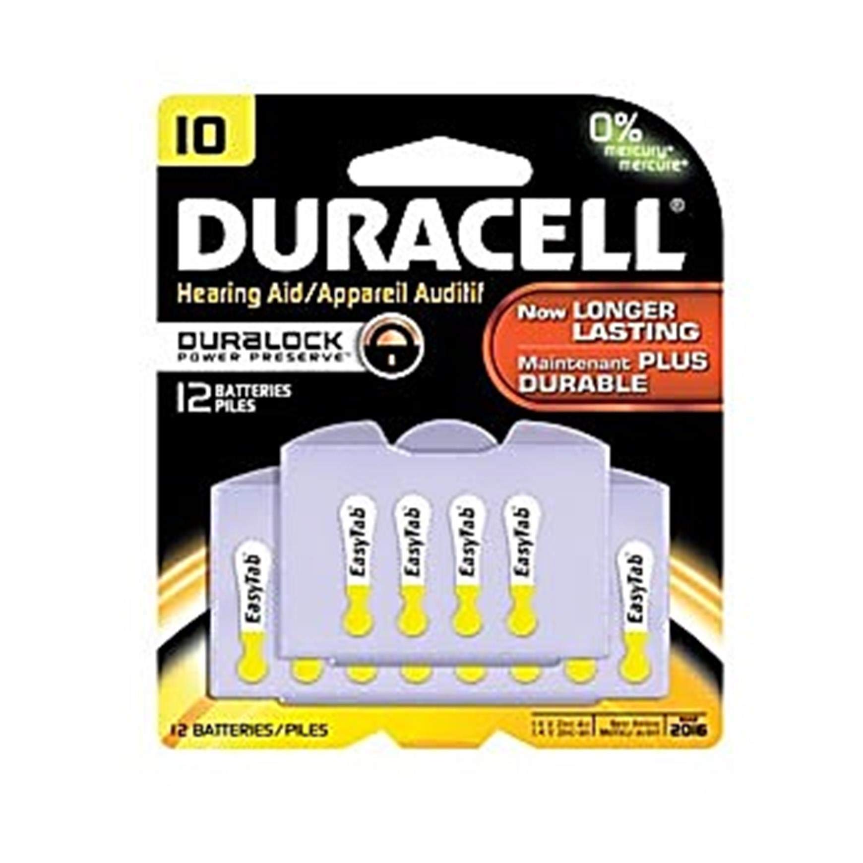 Duracell PGD DA312B16 Zinc Air 312 Size Hearing Aid Batteries (16-Pack) - Long-Lasting Power for Hearing Aids, Perfect for Travel & Daily Use
