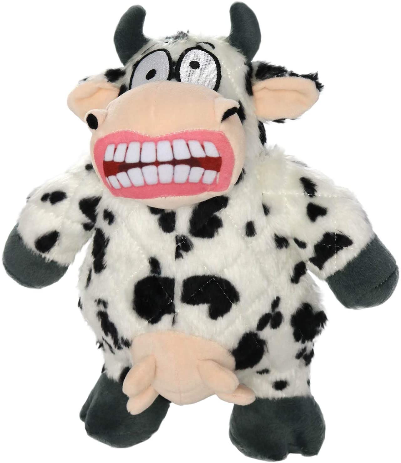 Angry Cow Dog Toy - Durable Chew Toy for Aggressive Chewers, Interactive Play for Small & Large Dogs - Perfect for Fetch, Tug of War & Training