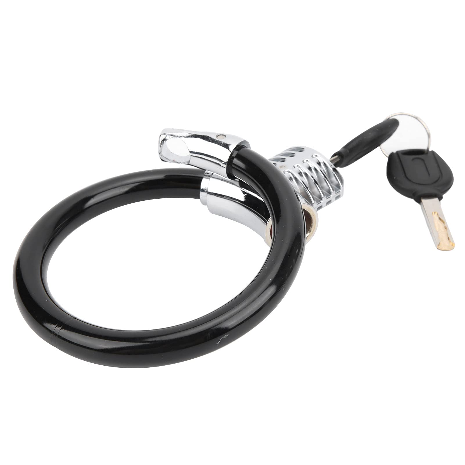 Portable Steel Security Cable Lock with Key - Lightweight Zinc Alloy Anti-Theft Safety Lock for Bicycle, Mountain Bike, Toolboxes (Includes 2 Keys) - Perfect for Outdoor Activities, Travel & Home Security - 1 Pack