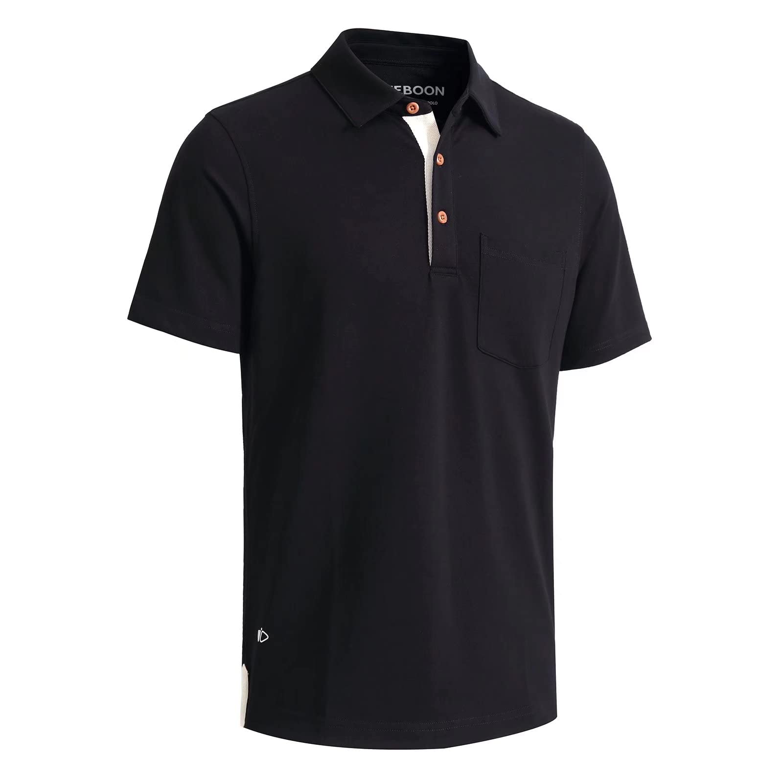 Men's Long & Short Sleeve Polo Shirts - Breathable Cotton Blend with Pocket & Drop Cut Collar - Casual Work & Golf Wear for Business & Weekend Outings