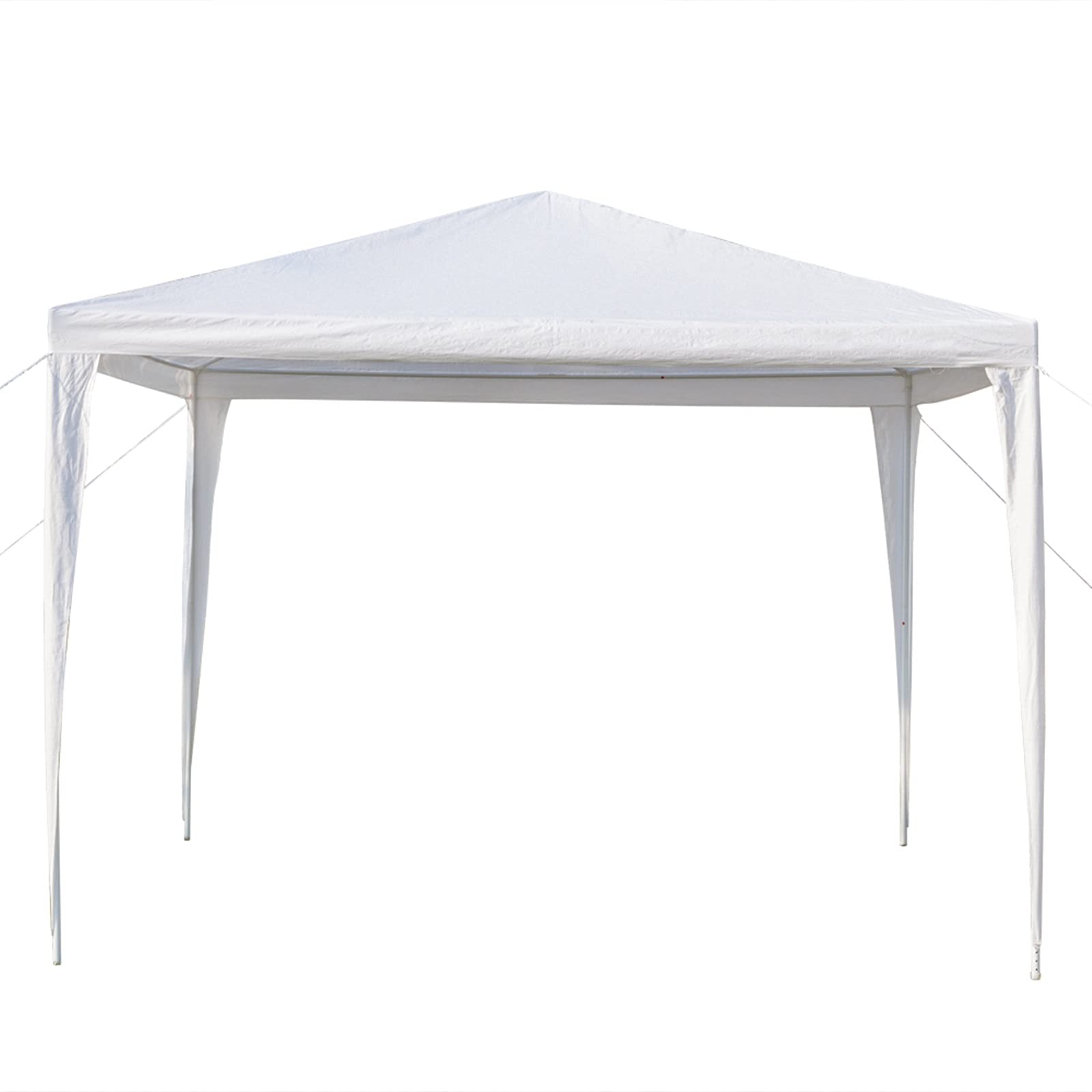3x3m Waterproof White Walnut Wedding Party Tent with Spiral Tubes - Perfect for Outdoor Weddings, Camping, Parking Events & Garden Parties