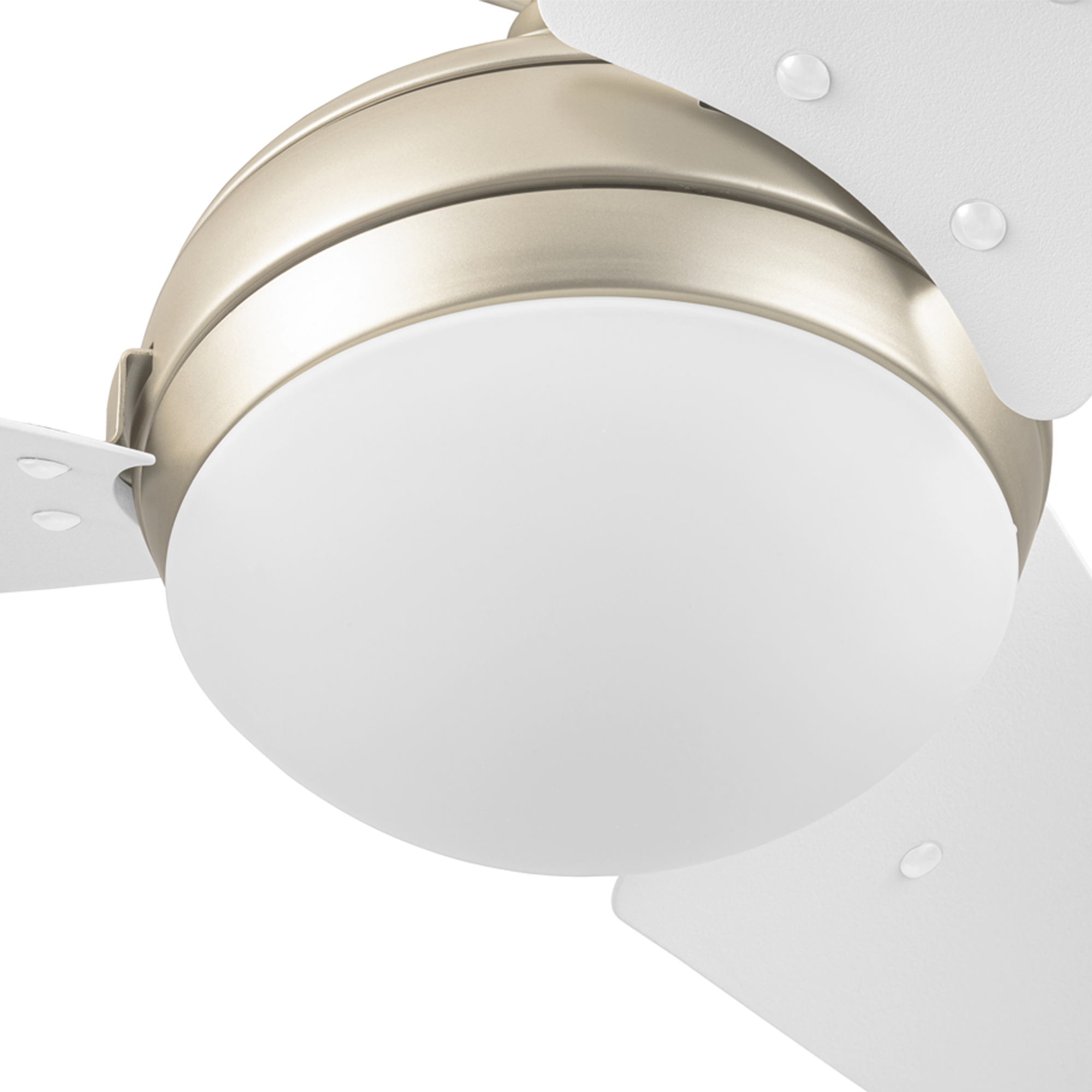 52 Inch Maxon Soft Gold Ceiling Fan with Remote Control - Quiet Energy Efficient Indoor Cooling for Living Room, Bedroom, and Office