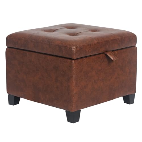 Style3 Rust Brown Faux Leather