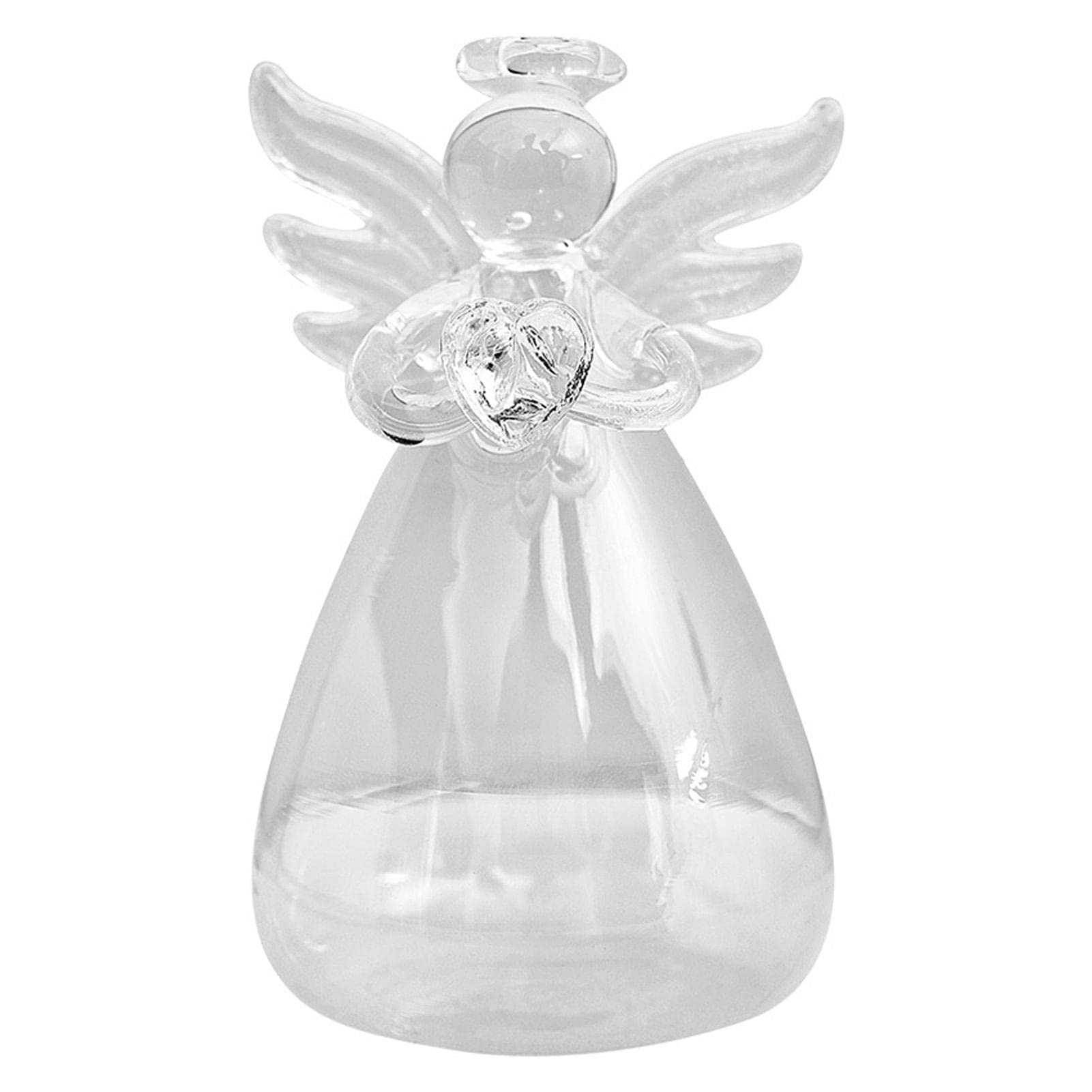 Angel & Heart Pattern Glass Vases for Flowers - Clear Hydroponic Vases for Indoor & Outdoor Decor - Perfect for Weddings, Christmas & Home Decoration - Ideal for Centerpieces, Table Settings & Gift Giving