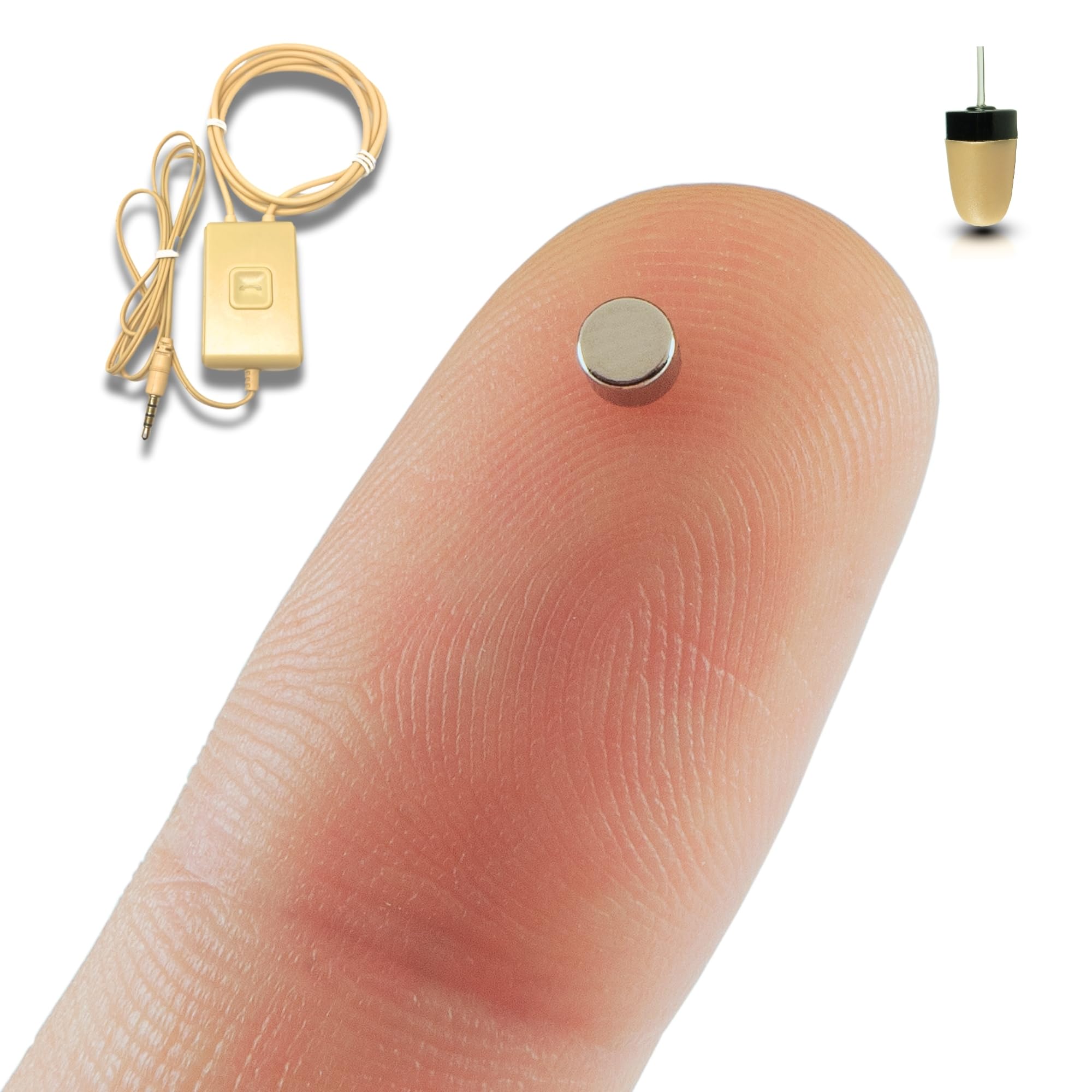 PingaOculto Spy Earpiece Wireless Earphones - Invisible Hidden Mini Headset with Microphone for Exams, Meetings & Covert Listening | Nano V3 + VIP Pro SuperMini Secret Communication Device