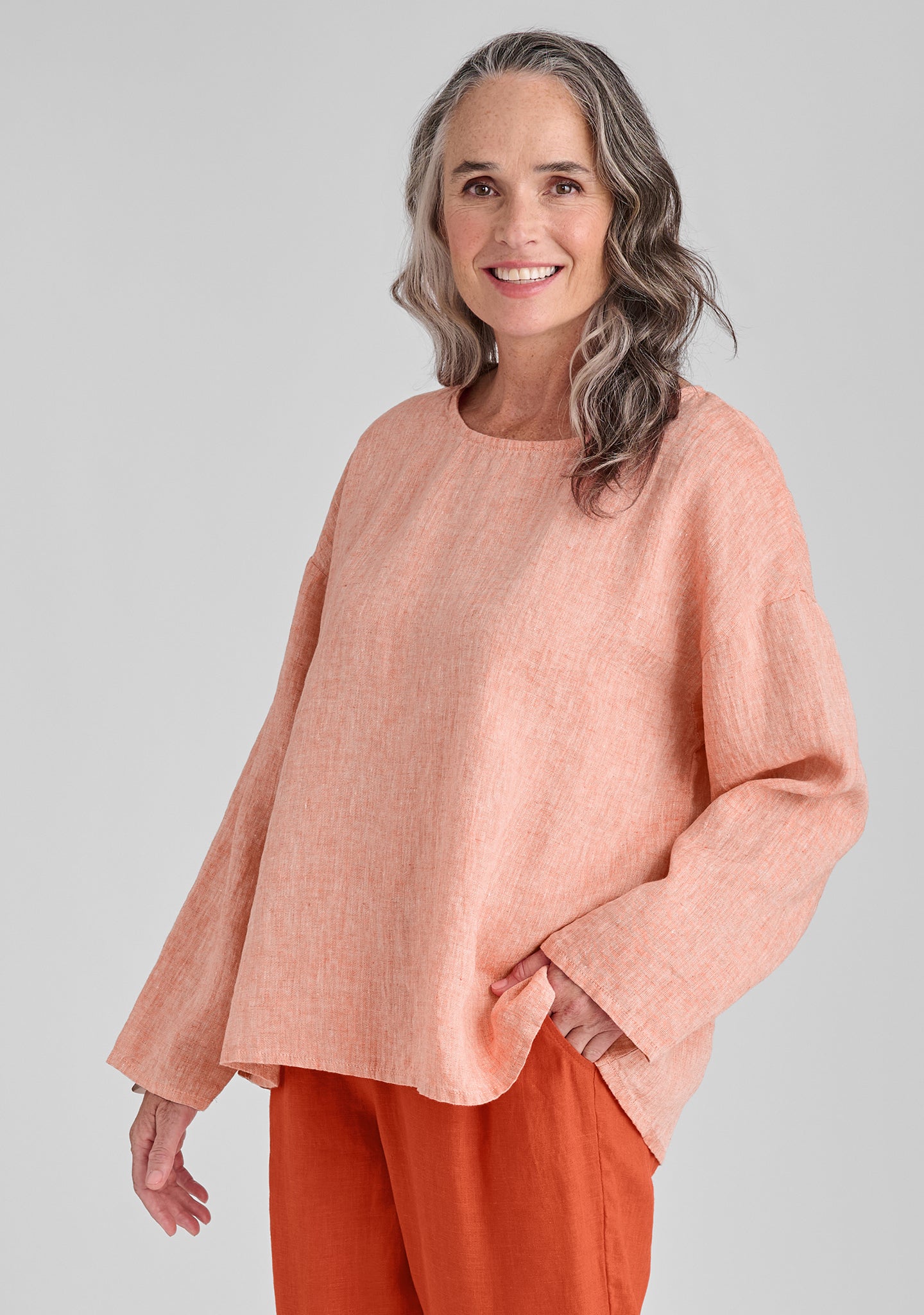 Stylish Long Sleeve Linen Shirt for Women - Breathable & Comfortable Casual Wear - Perfect for Office, Travel & Summer Outfits