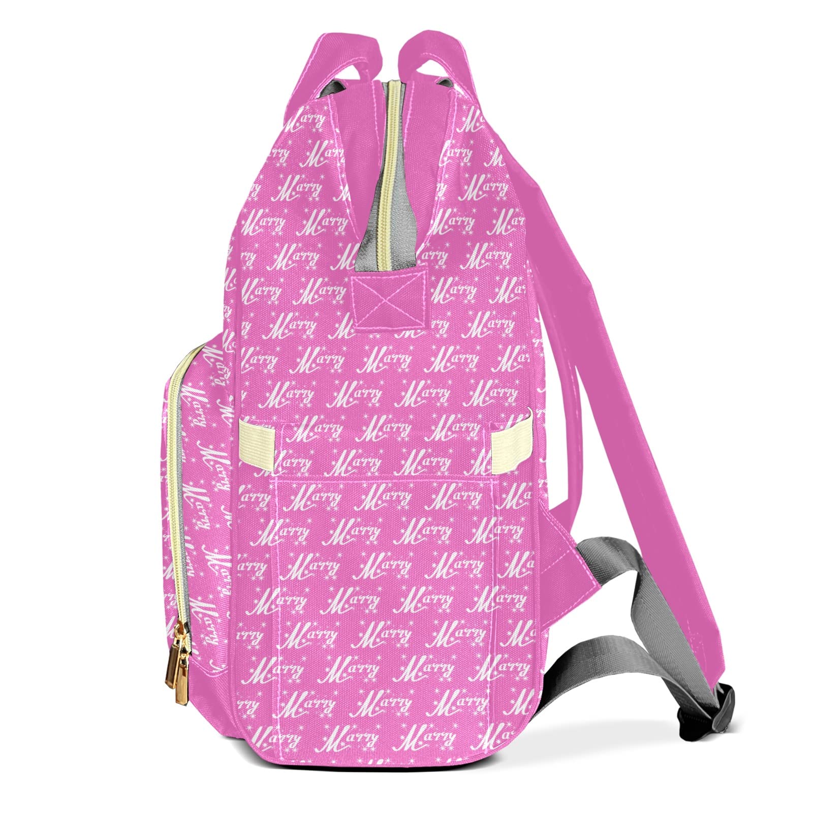 Large Capacity Custom Diaper Bag with Name - Multifunctional Personalized Baby Backpack for Boys & Girls | Waterproof Fashion Shoulder Bag for Moms | Perfect for Travel, Daycare & Everyday Use