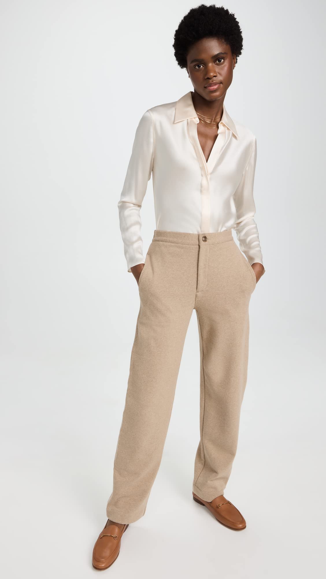 Vince Women's Bias Button Down Shirt - Elegant Casual Blouse for Work & Everyday Wear | Perfect for Office, Date Night & Weekend Outfits