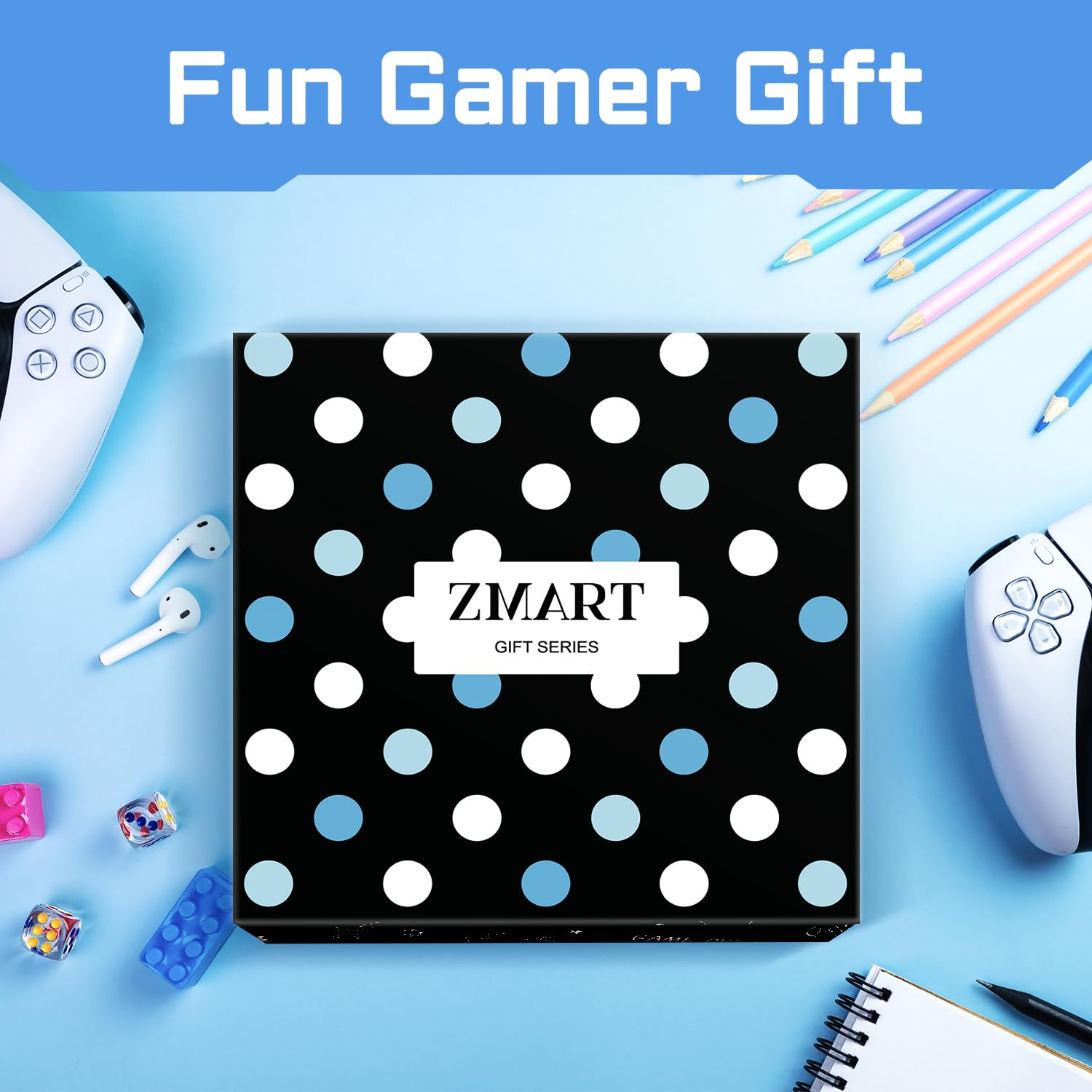 Funny Gaming Socks for Men - Cool Video Game Gifts for Gamers - Blue Gamer Socks - Perfect for Gaming Parties, Gamer Birthdays & Casual Wear