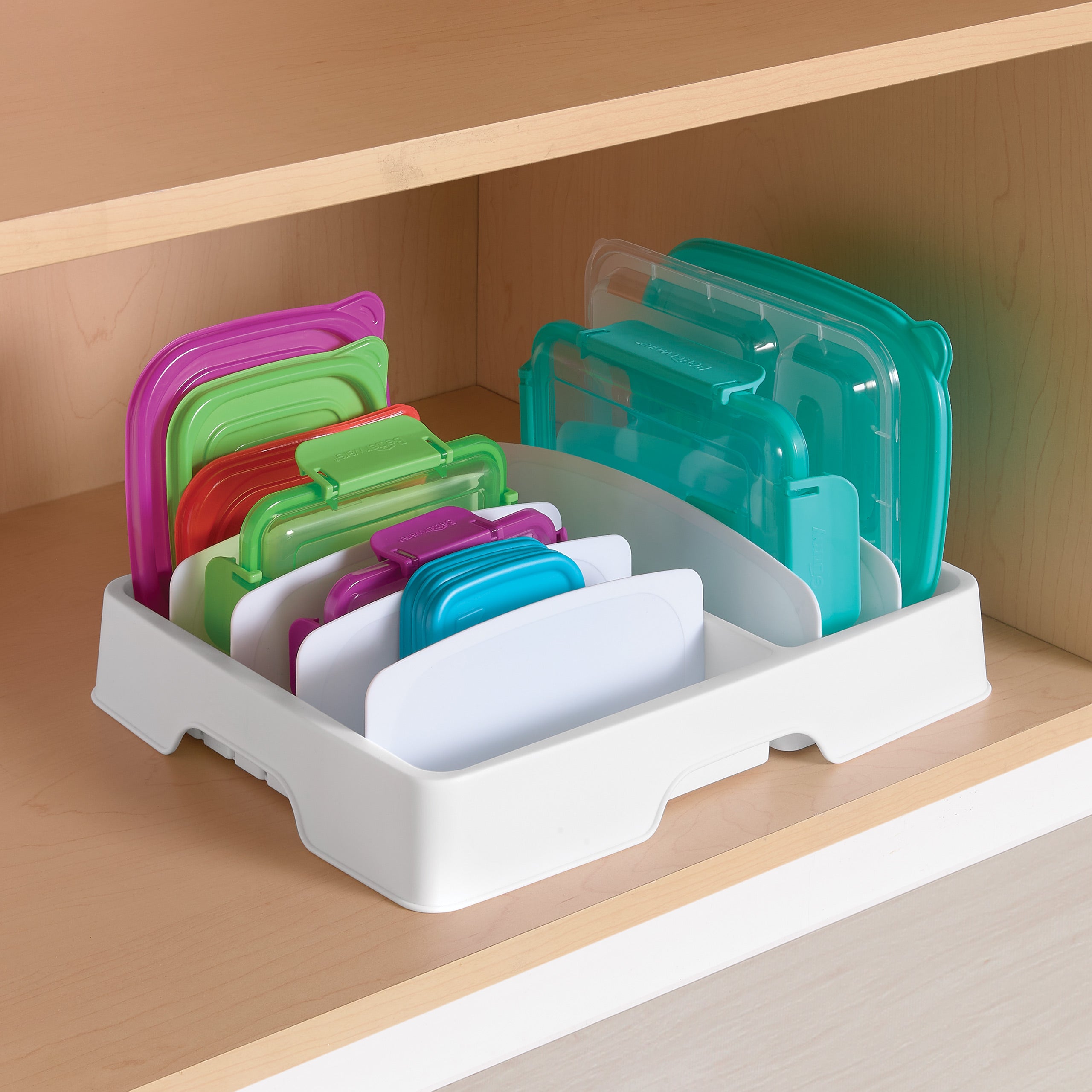 Lid Organizer for Kitchen - Stackable Pot and Pan Lid Holder, Space-Saving Cabinet & Drawer Storage Solution - Perfect for Organizing Cookware Lids in Small Kitchens