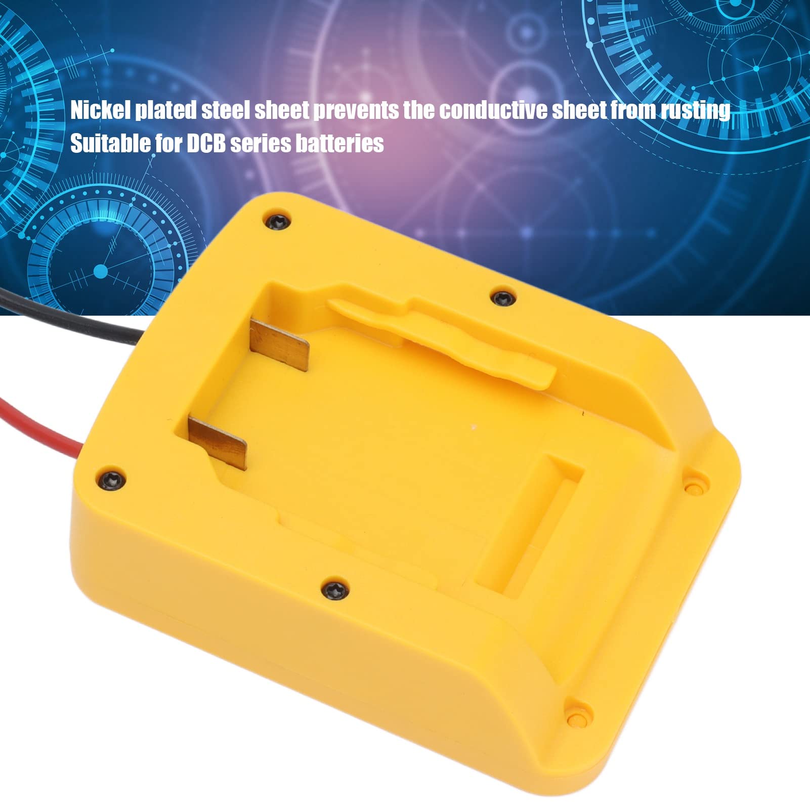 Lithium Battery Adapter - Durable Rustproof Plastic DC Power Connector with 12AWG Cable & Switch Output for DCB Series Batteries | Perfect for Marine, RV, Solar & Off-Grid Power Systems
