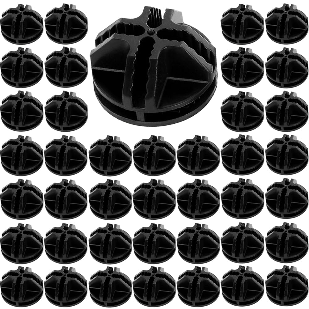40Pcs Black Wire Cube Connectors - Plastic Storage Cube Organizer Connectors for Modular Closet, Wire Shelving & DIY Storage Systems | Perfect for Home Organization, Garage Shelving & Closet Storage Solutions