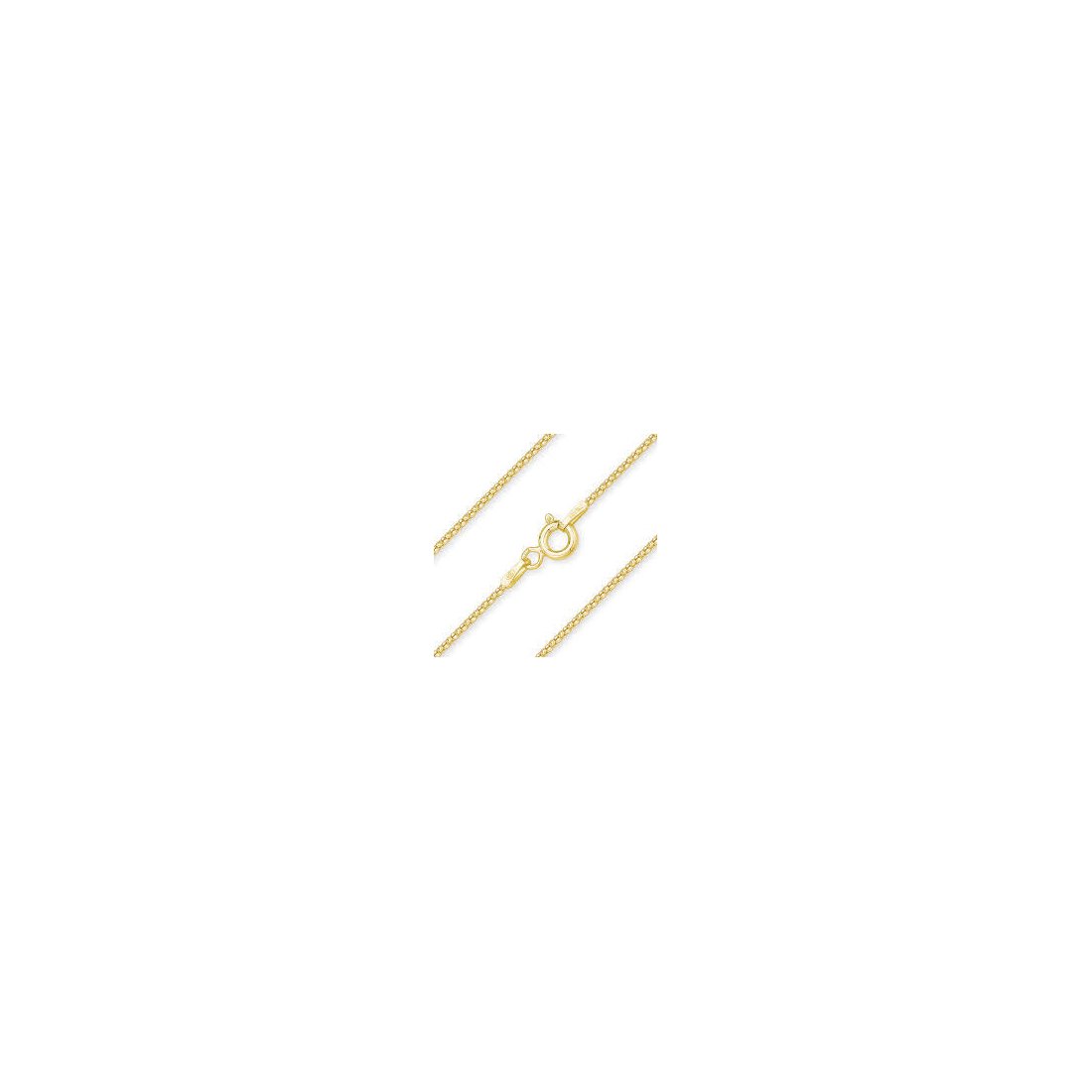 2.5MM Yellow Gold Popcorn Chain Necklace - .925 Sterling Silver 16-20 Inch Adjustable Length for Women - Perfect for Layering, Gift Giving & Everyday Wear