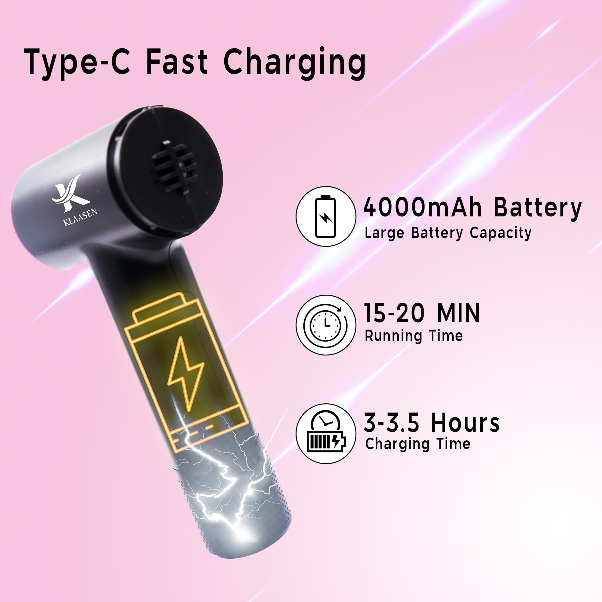 Cordless Handheld Car Vacuum - 7.5K/12K Pa Dual Suction | Portable Cleaner for Car & Home