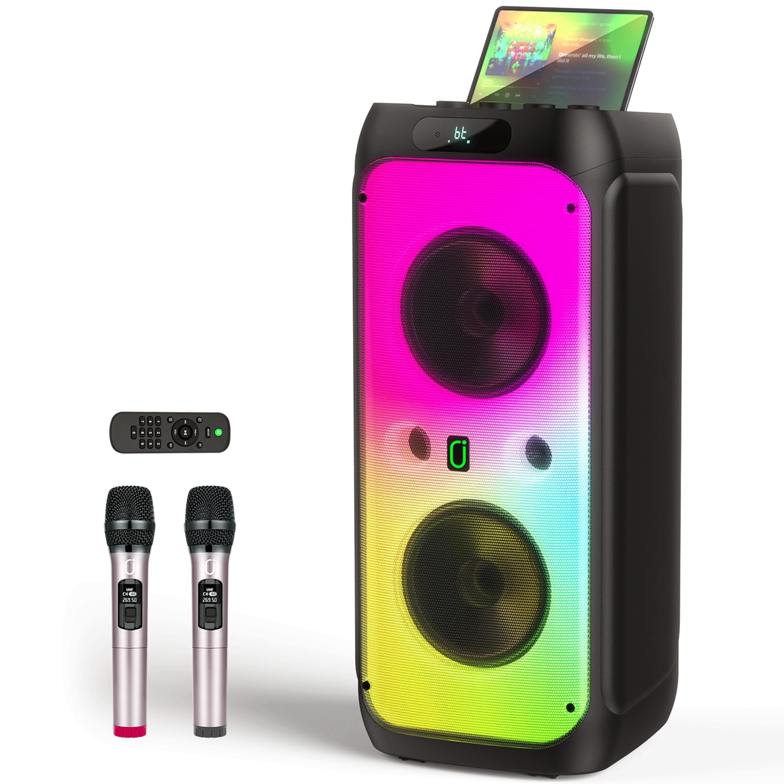500W Wireless Karaoke Machine with Dual 8