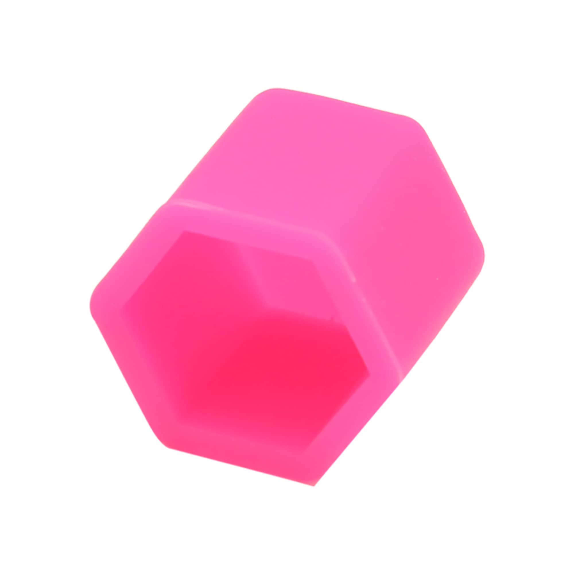 20Pcs 17mm Pink Glow in The Dark Wheel Lug Nut Covers - Durable Hub Screw Protective Caps for Cars, Trucks & SUVs - Night Visibility & Rust Prevention Accessories