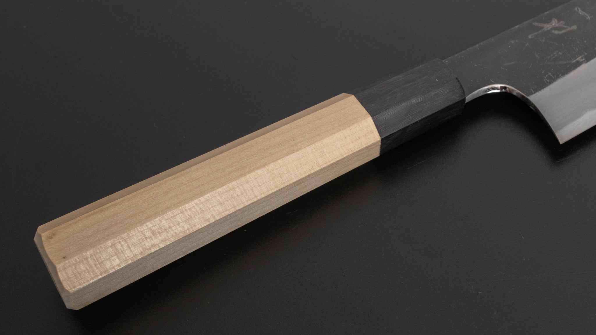 Hitohira Togashi White #2 Kurouchi Gyuto 210mm Japanese Chef Knife with Ho Wood Handle - Professional Kitchen Knife for Slicing, Dicing & Meat Cutting