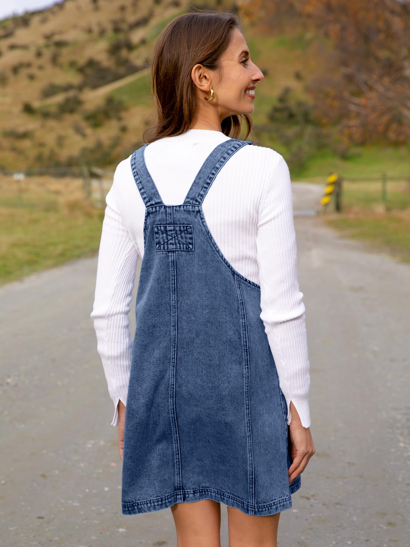 BerryGo Women's Denim Overalls - Sleeveless Romper Jumpsuit with Pockets | 2025 Fashion Pinafore Dress Shorts | Casual Summer Outfit, Beach Wear & Street Style