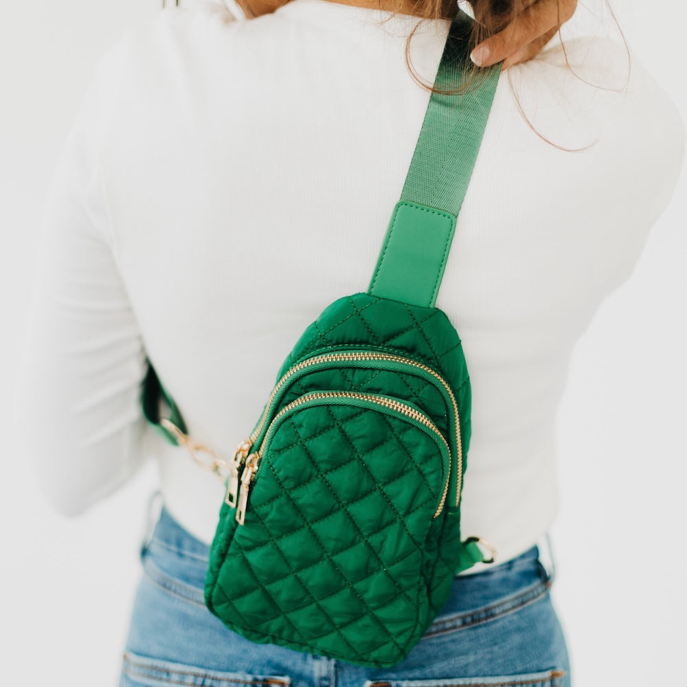 Pinelope Puff Sleeve Crossbody Bag for Women - Stylish Quilted Shoulder Purse with Adjustable Strap, Perfect for Travel, Shopping & Daily Use