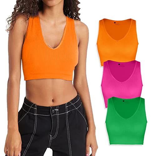 3 Pack-orange+green+hot Pink(crop)