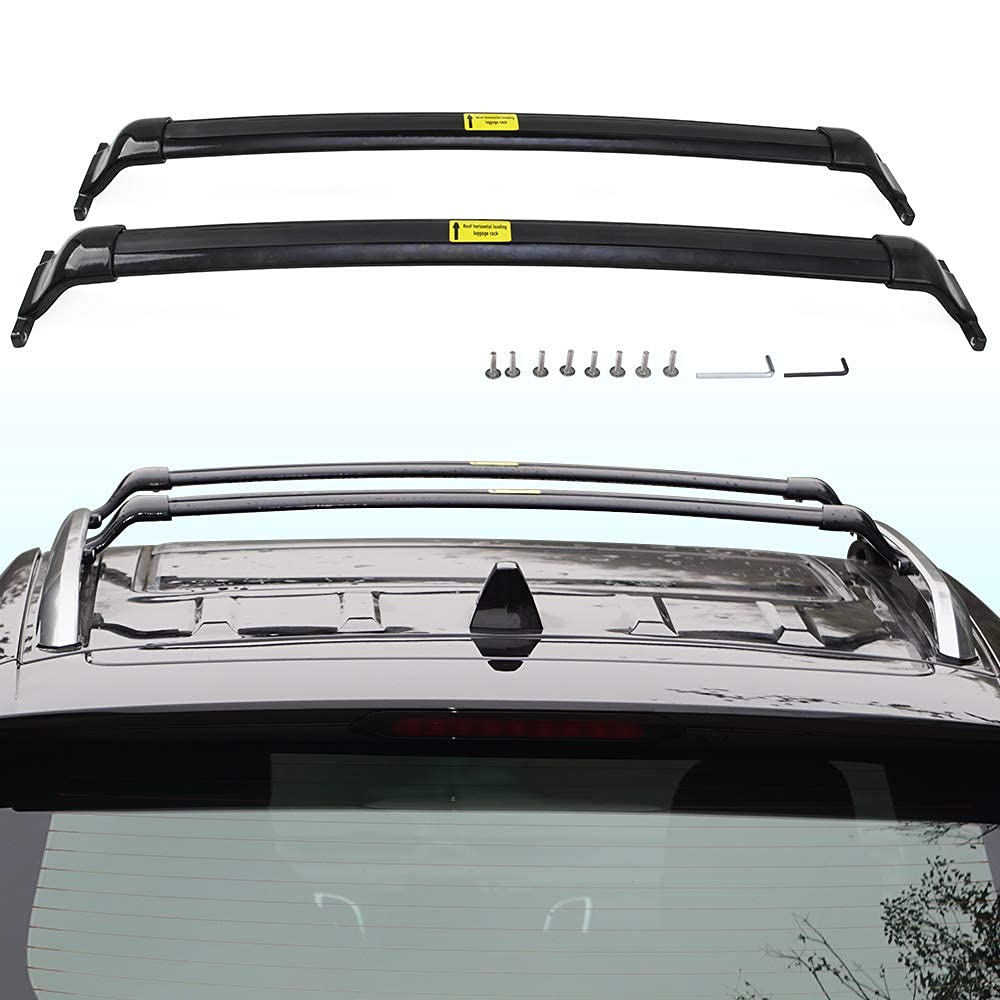 Snailfly 220 LBS Heavy Duty Roof Rack Cross Bars for 2021-2025 Chevy Chevrolet Trailblazer - Black Aluminum Alloy Cargo Carrier Bars - Perfect for Camping, Kayaking & Outdoor Adventures