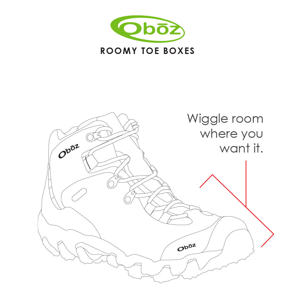 Oboz Bridger Mid BDry Waterproof Hiking Boots for Men - Durable & Comfortable Outdoor Footwear for Hiking, Trekking, and Backpacking Adventures