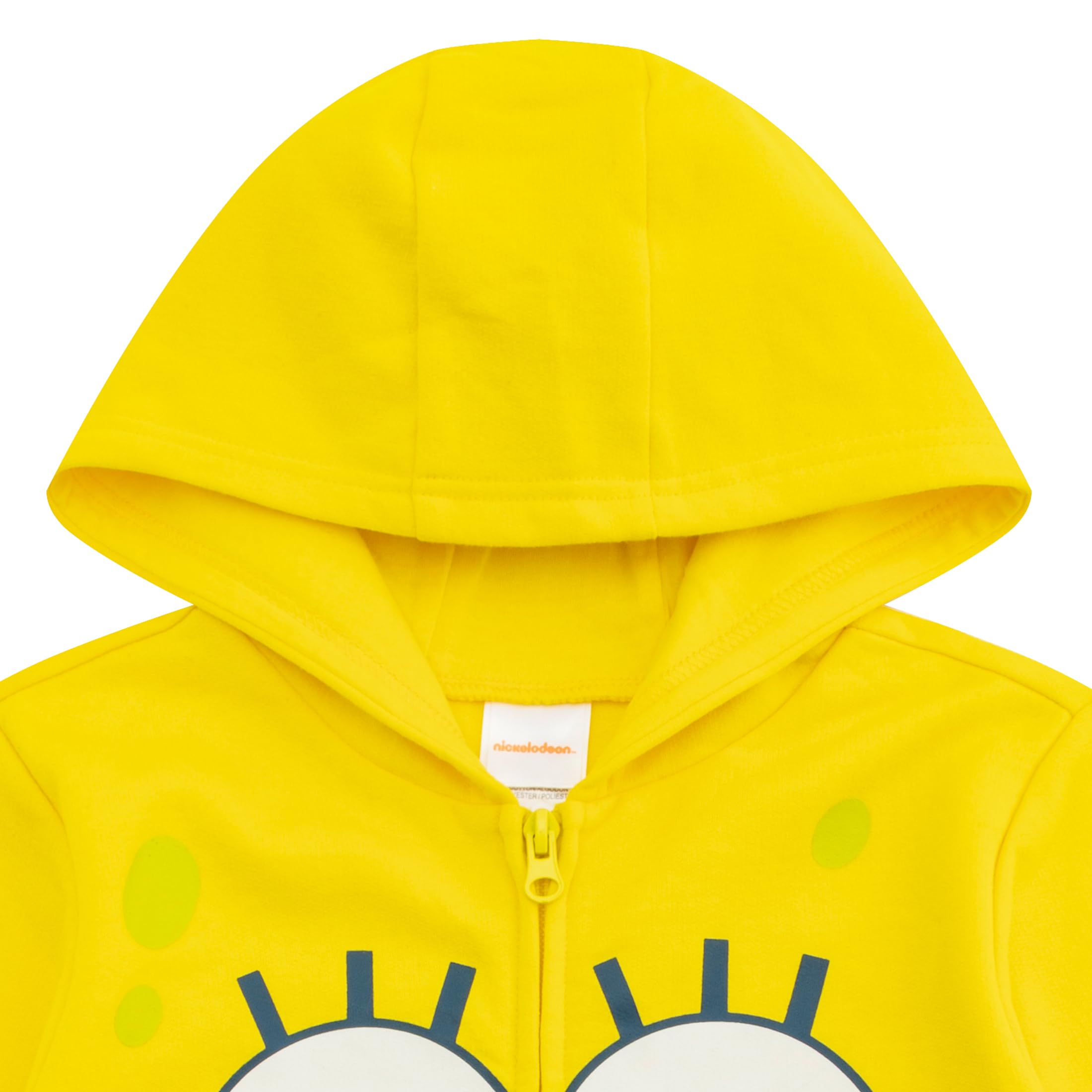 SpongeBob SquarePants Boys' Zip-Up Hoodie | Nickelodeon Cartoon Character Sweatshirt for Big Kids | Casual Wear & School Outfit
