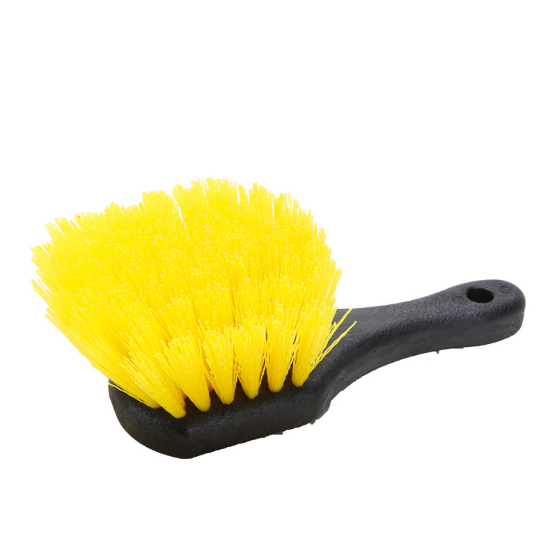 Premium Soft Feathered Bristle Tire Brush - Heavy Duty Car Wheel Cleaner for Cars, Trucks & SUVs - Gentle Yet Effective Scrubbing for Alloy Rims & Tires - Perfect for Auto Detailing & Car Wash Enthusiasts