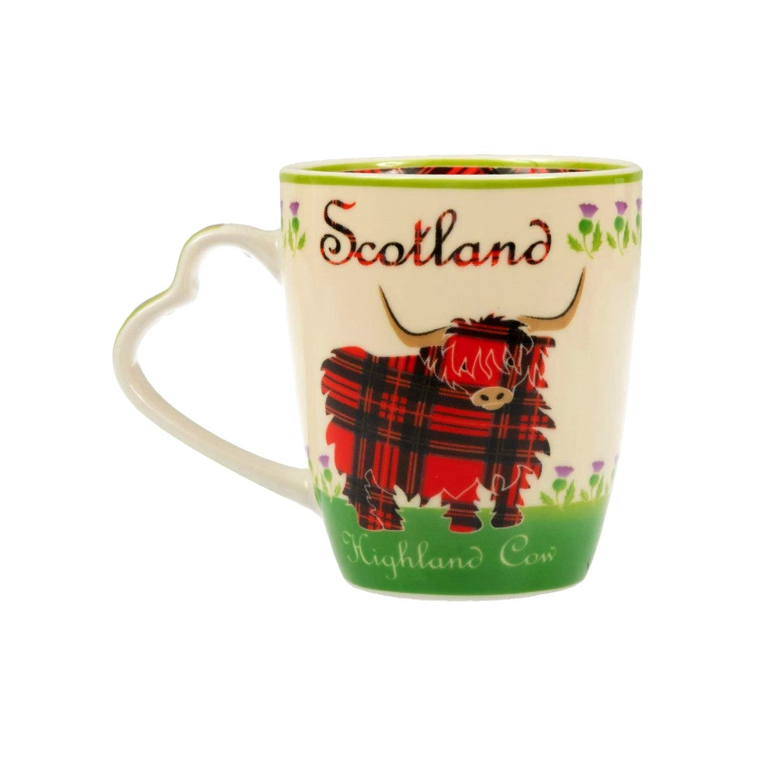 Premium Scotland Highland Cow Ceramic Coffee Mug - Cute Cow Print for Tea & Hot Drinks - Perfect Gift for Cow Lovers - Ideal for Home, Office & Farmhouse Decor