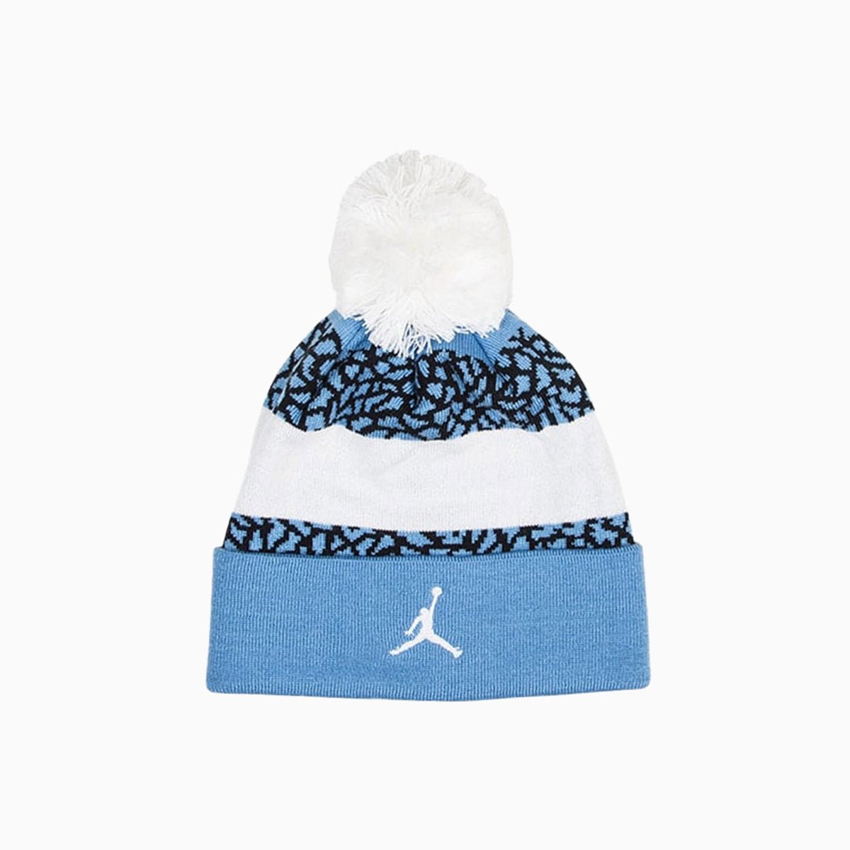 Jordan Jumpman Striped Beanie Hat - Winter Warm Knit Skull Cap for Men & Women - Perfect for Basketball Games, Outdoor Sports & Cold Weather Activities