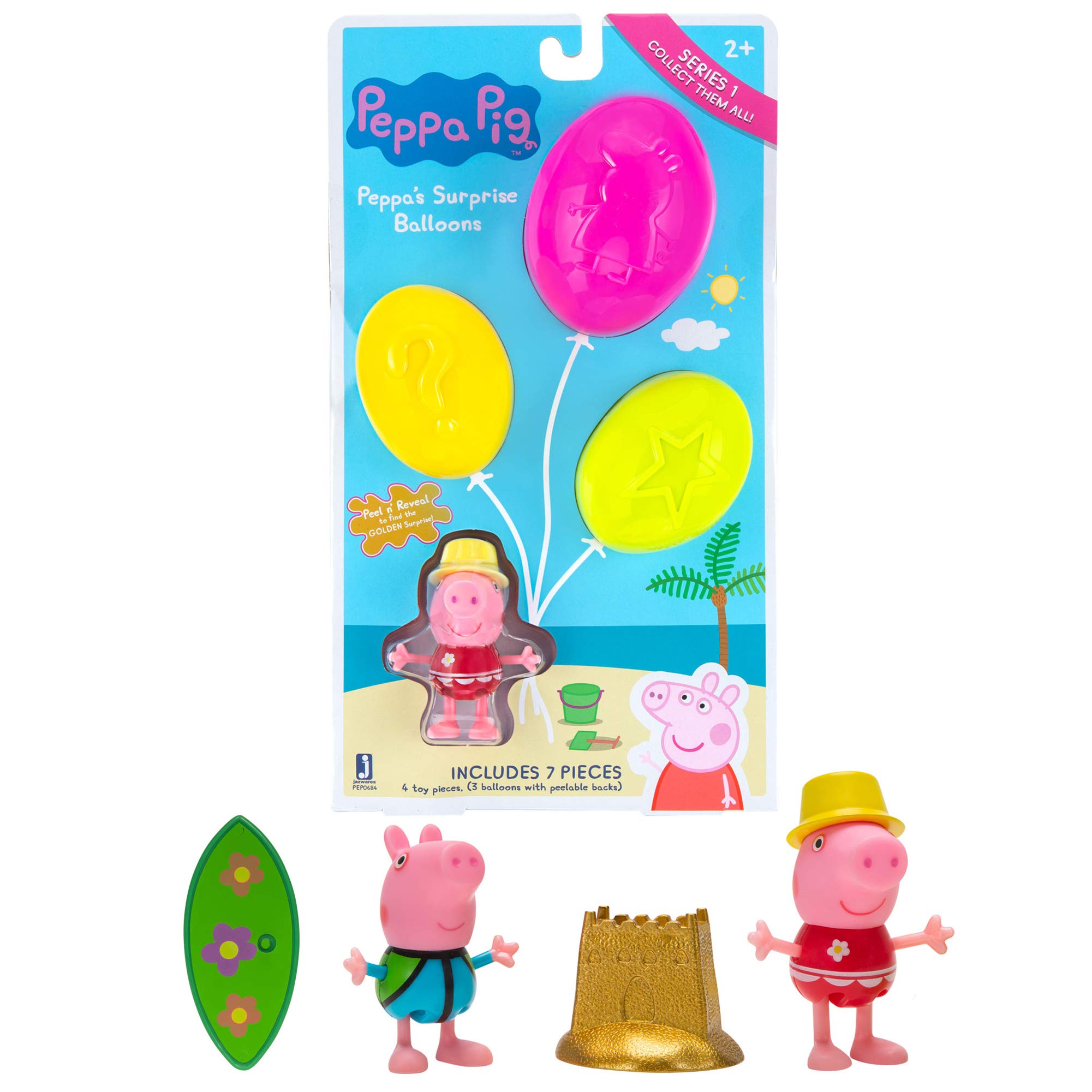 Peppa Pig Surprise Balloons Bundle - 2 Pack Party Supplies for Kids Birthday, Baby Shower & Celebration Decorations
