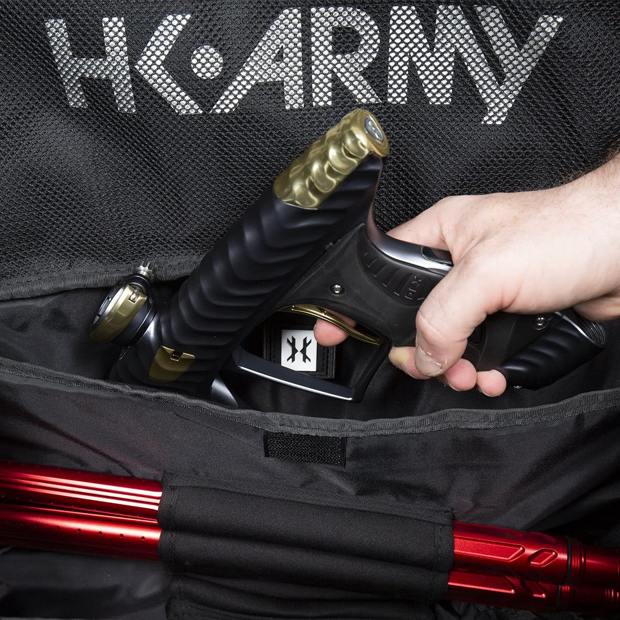 HK Army Expand Backpack Paintball Gear Bag - Shroud Blackout | Durable Paintball Equipment for Tournaments & Outdoor Games | Perfect for Paintball Players & Airsoft Enthusiasts