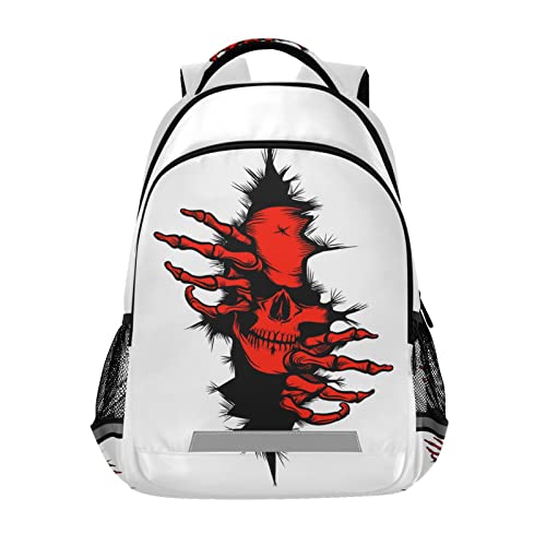 V Skull Day of the Dead Red