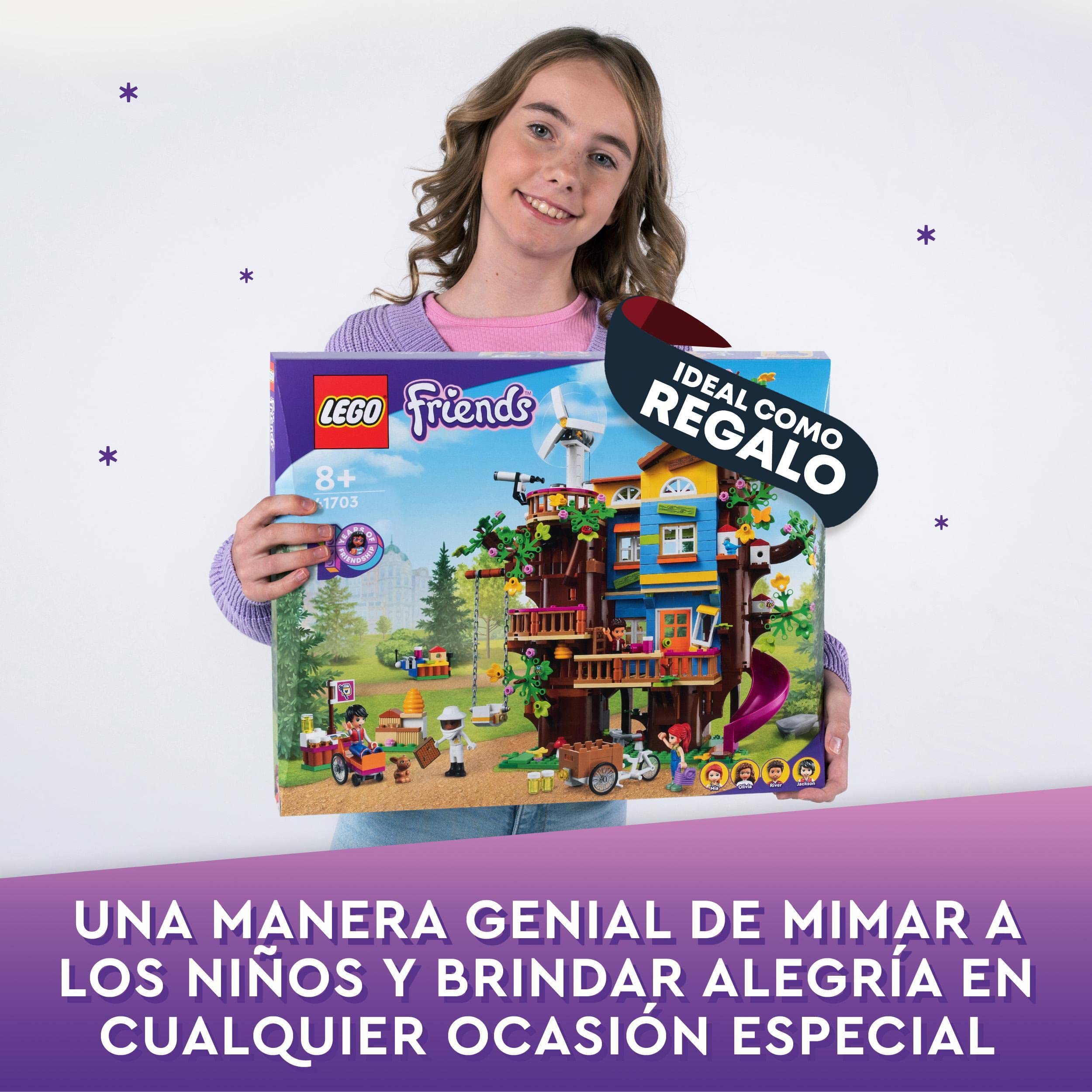 LEGO 41703 Friends Friendship Tree House Building Toy Set with Mini Dolls MIA & River - Educational STEM Toy for Kids Ages 8+ - Perfect for Birthday Gifts, Creative Play & Room Decor