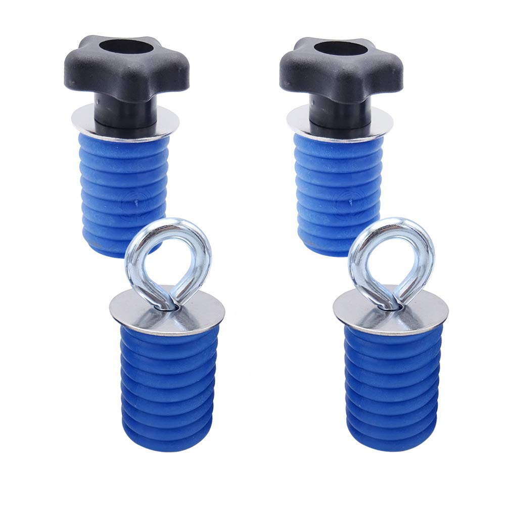 Lock & Ride Tie Down ATV UTV Anchors Kit - Heavy Duty Knob & Eyelet Bolt Anchors for Polaris Ranger & General - Secure Cargo for Off-Road Adventures, Trail Riding & Hauling