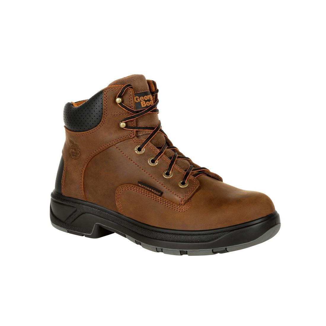 FLXpoint Waterproof Work Boots for Men - Steel Toe Safety Shoes, Slip Resistant & Comfortable for Construction, Hiking & Outdoor Work