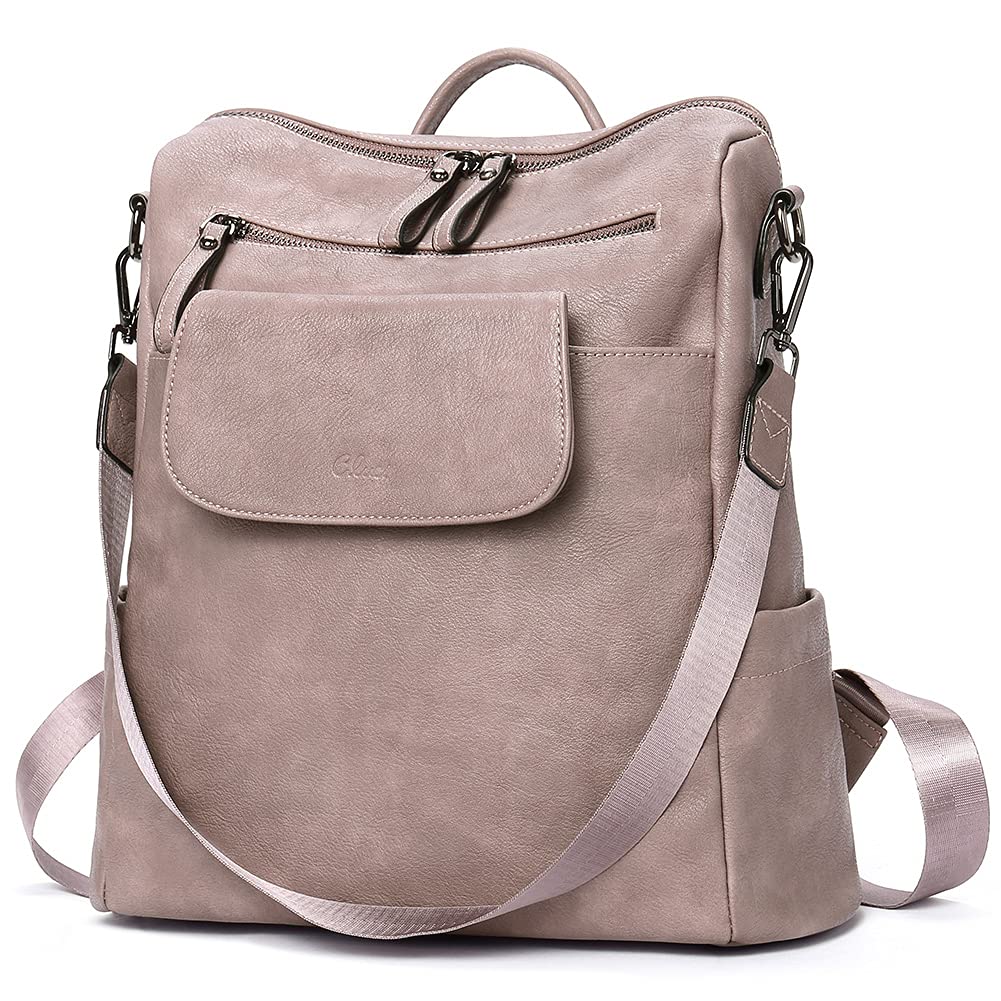 CLUCI Women's Leather Backpack Purse - Anti-Theft Travel Bag for Work & Commute